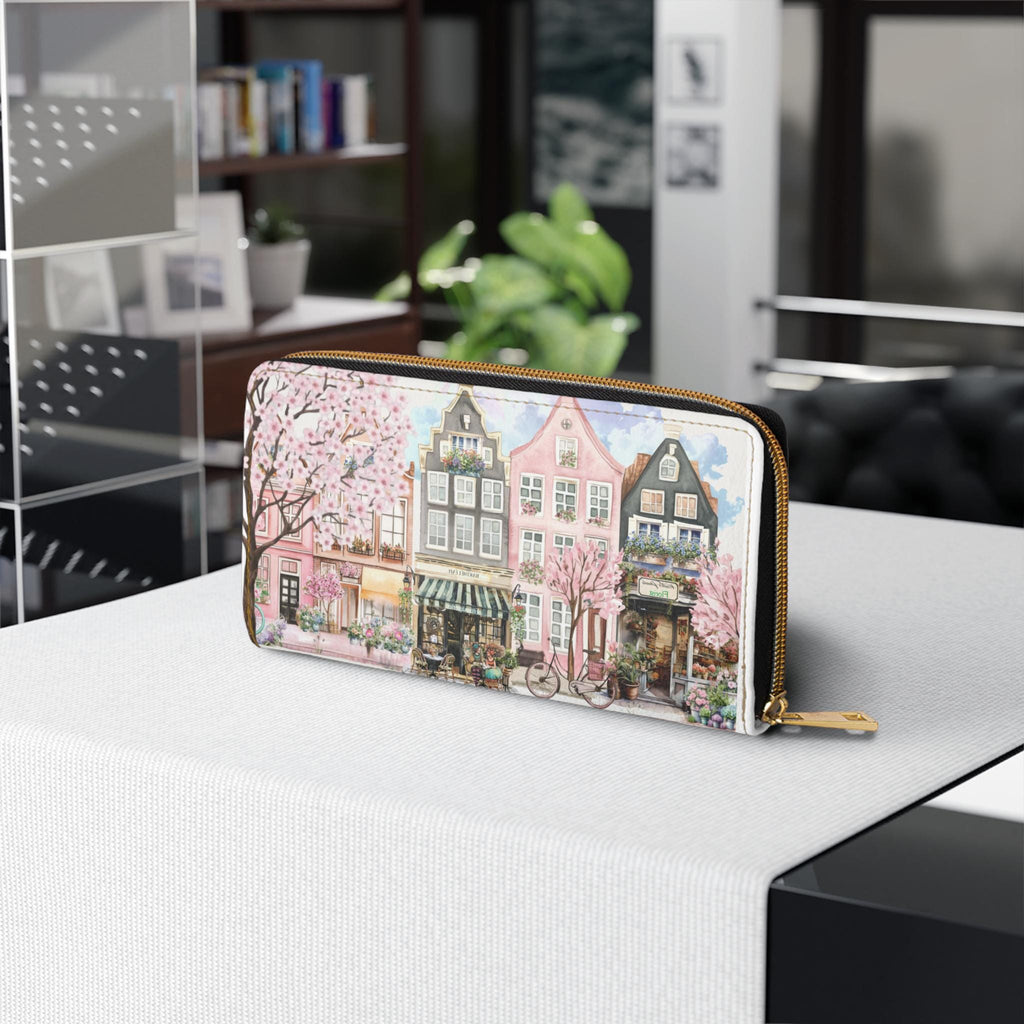 San Francisco Painted Ladies Zipper Wallet Victorian Row House Clutch