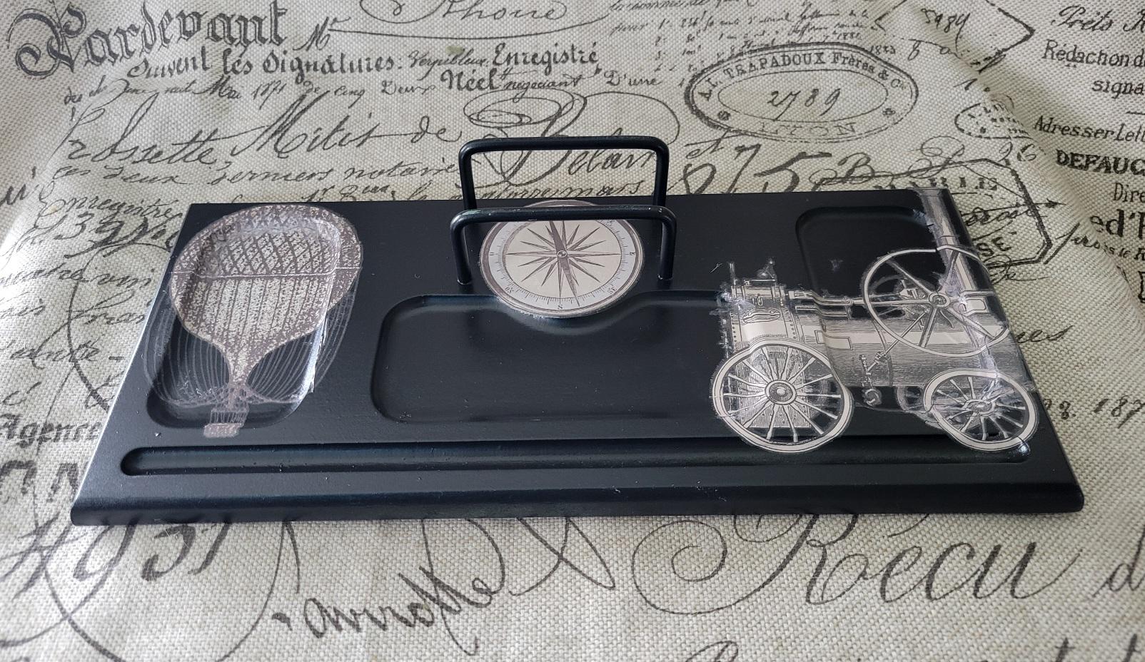 Men's Dresser Valet Wallet Coins Organizer, Jewelry tray Gift for Him, Grooms Gift,