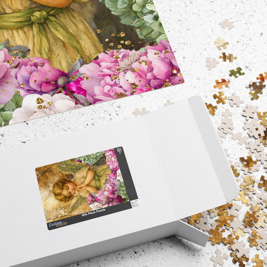Praying Angel Floral Puzzle Jigsaw Activity Christian Gift