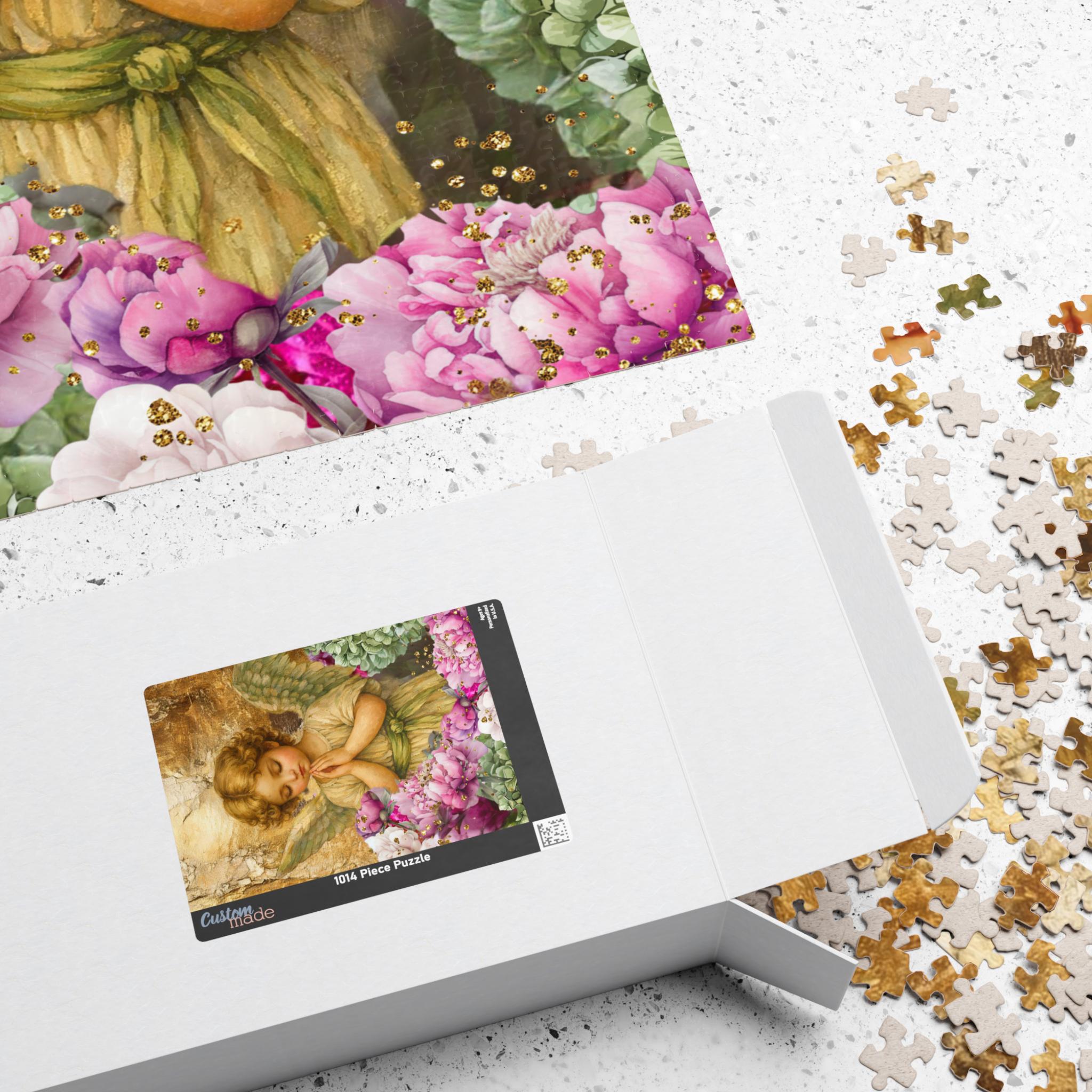 Praying Angel Floral Puzzle Jigsaw Activity Christian Gift