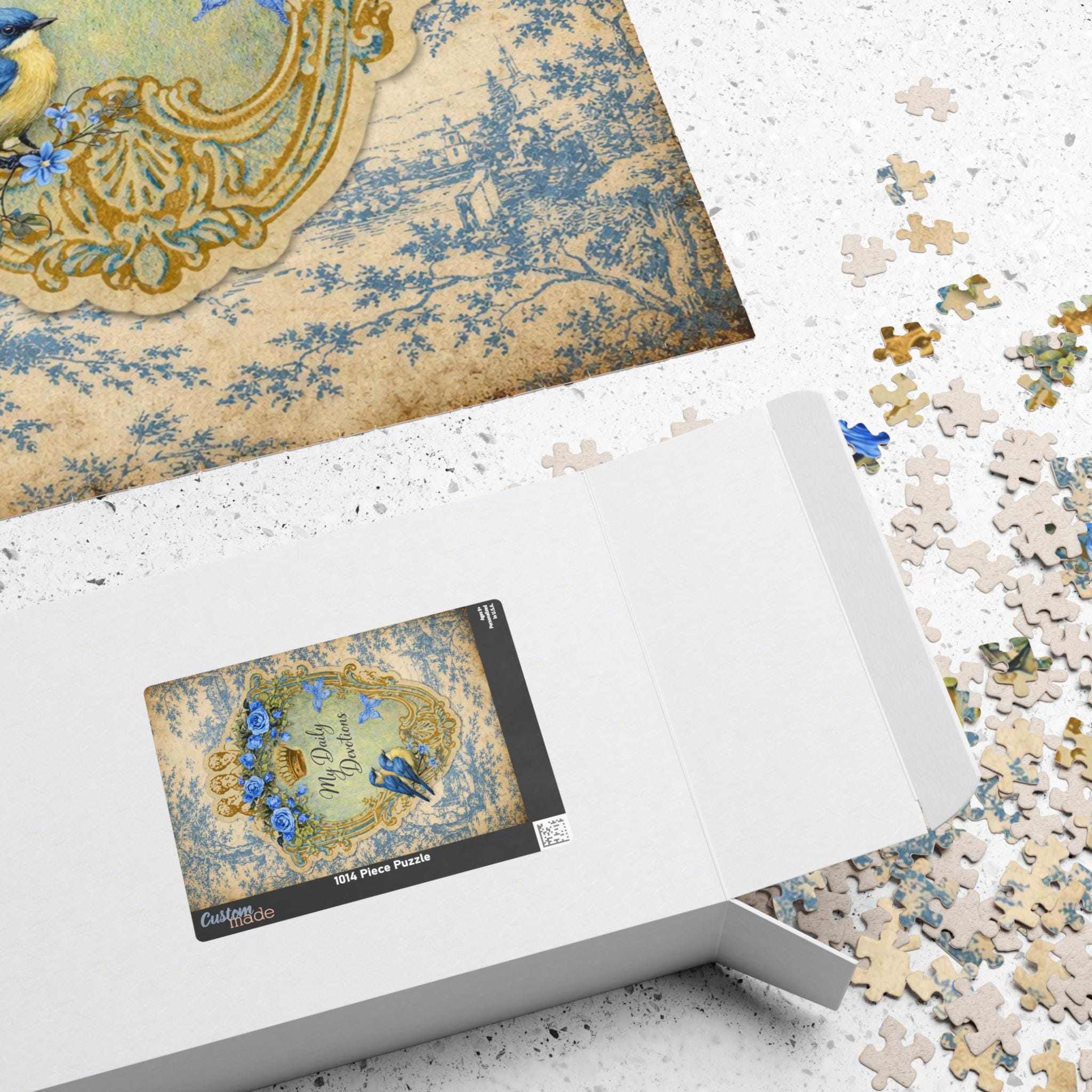 My Daily Devotions Bluebirds Floral Puzzle