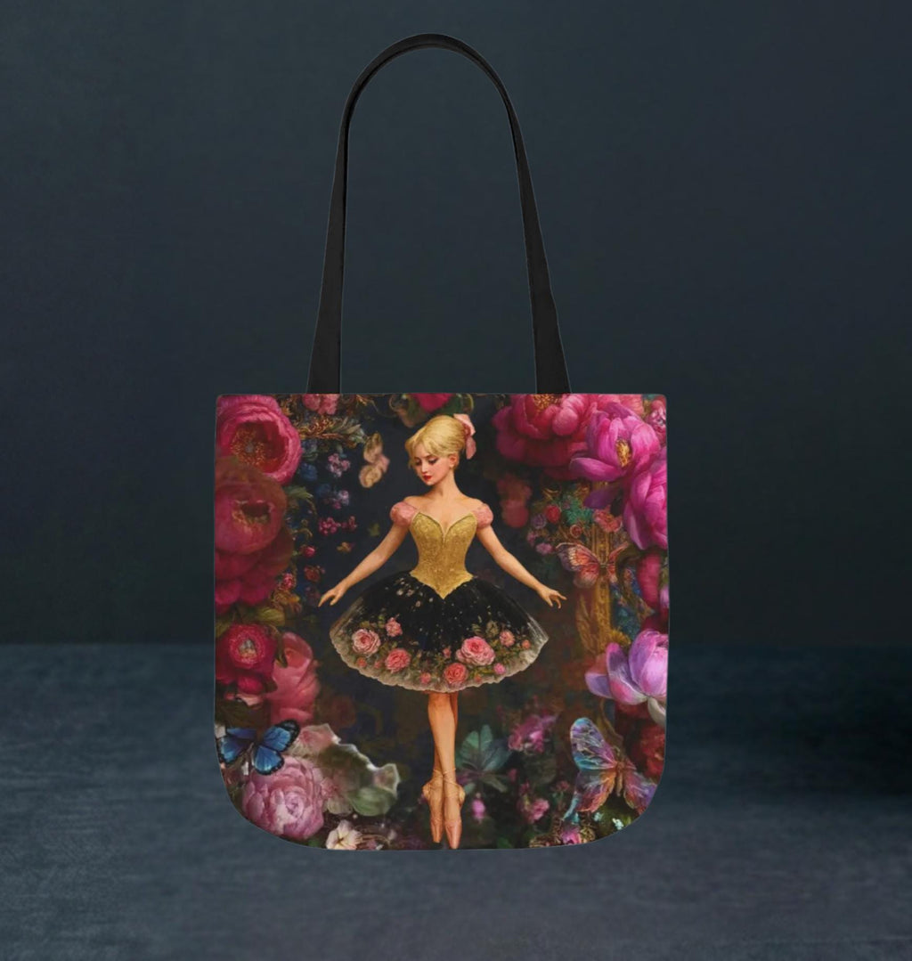 Ballerina Floral Skirt Tote Bag | Canvas Tote