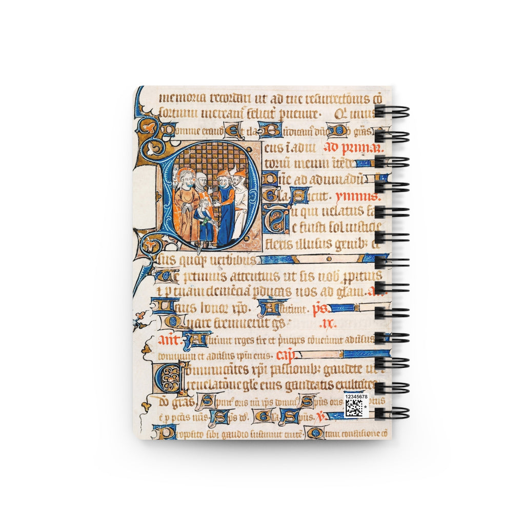 Madonna and Child Spiral Bound Journal | 4 Vintage Illuminated Manuscript Images Daily Prayer Journal Gift for Catholic