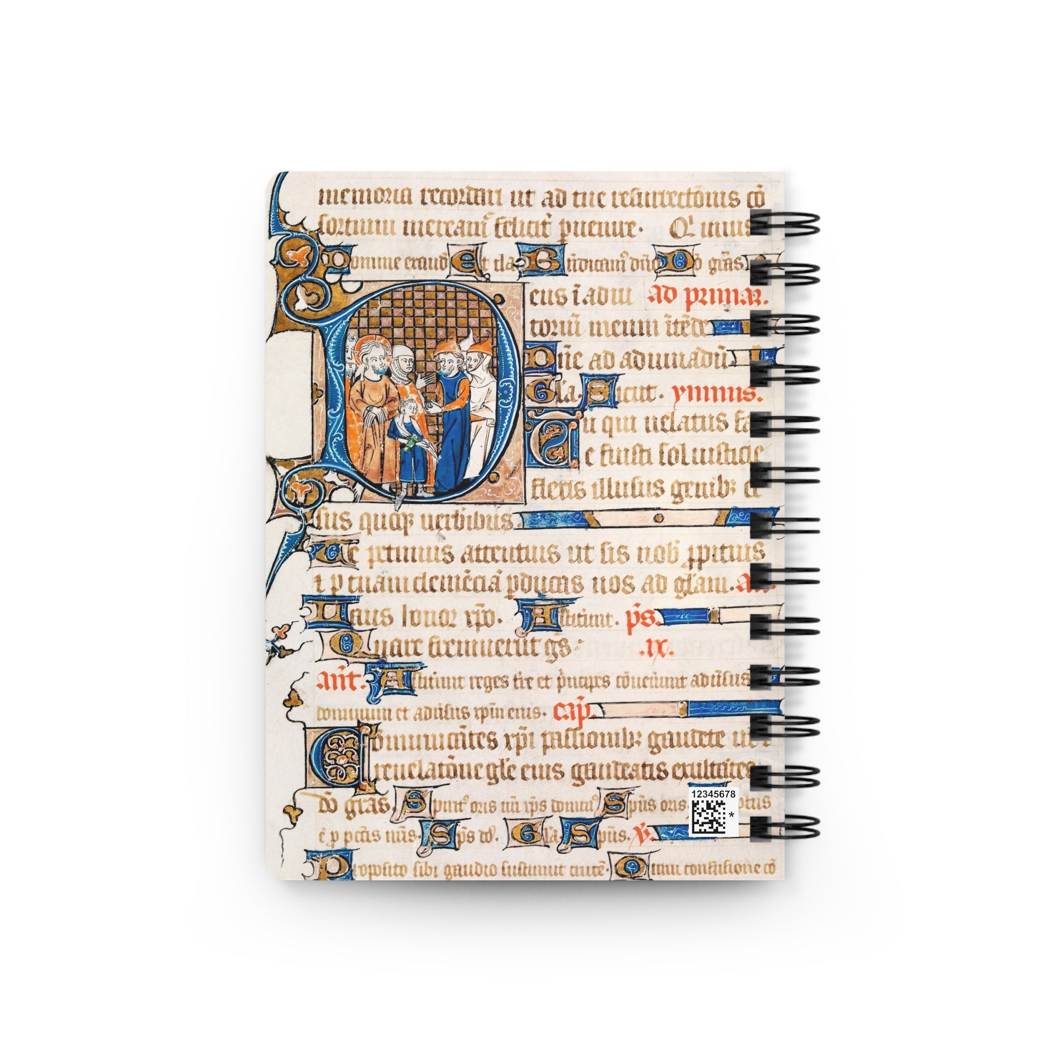 Madonna and Child Spiral Bound Journal | 4 Vintage Illuminated Manuscript Images Daily Prayer Journal Gift for Catholic