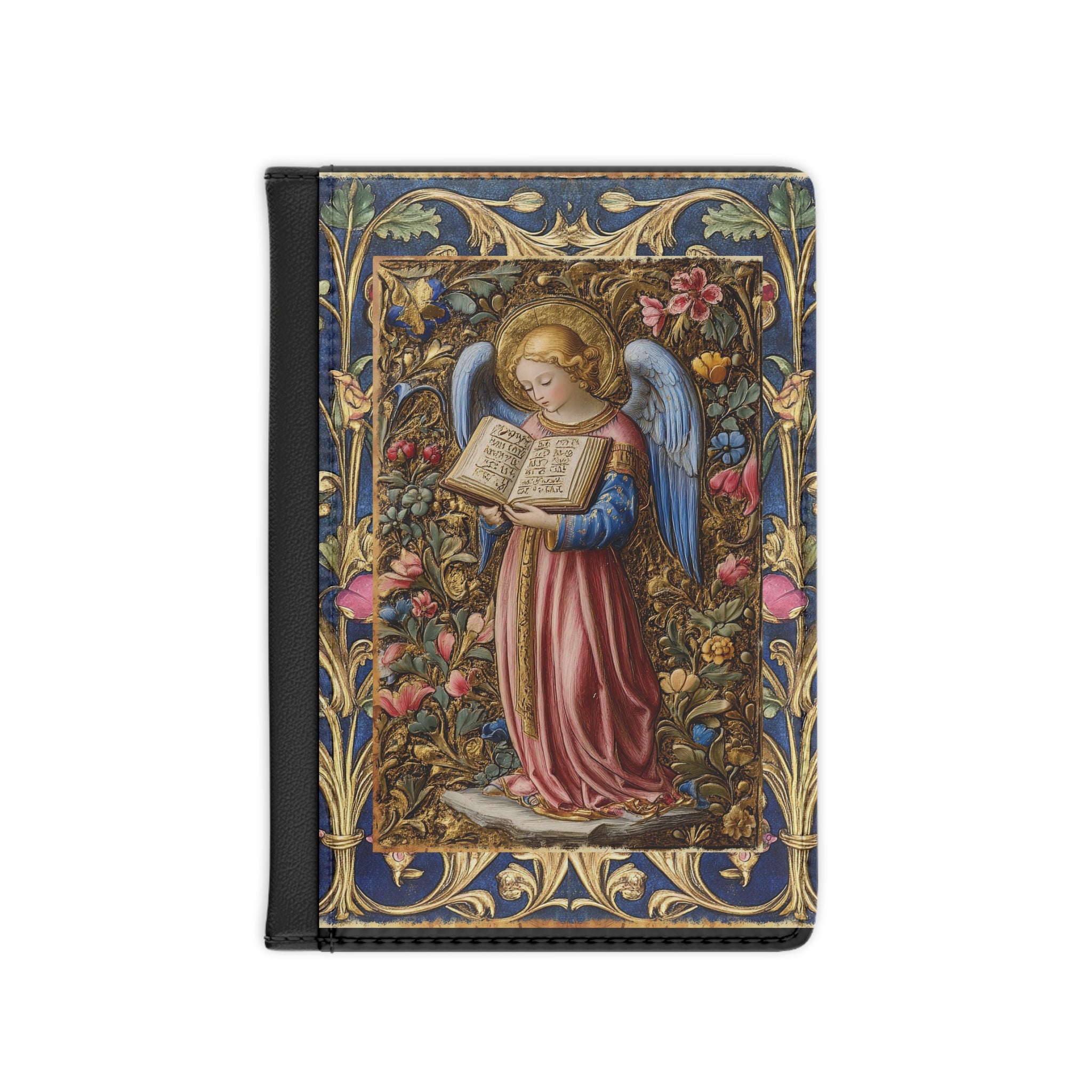 Renaissance Guardian Angel Passport Cover | RFID Blocking Travel Wallet