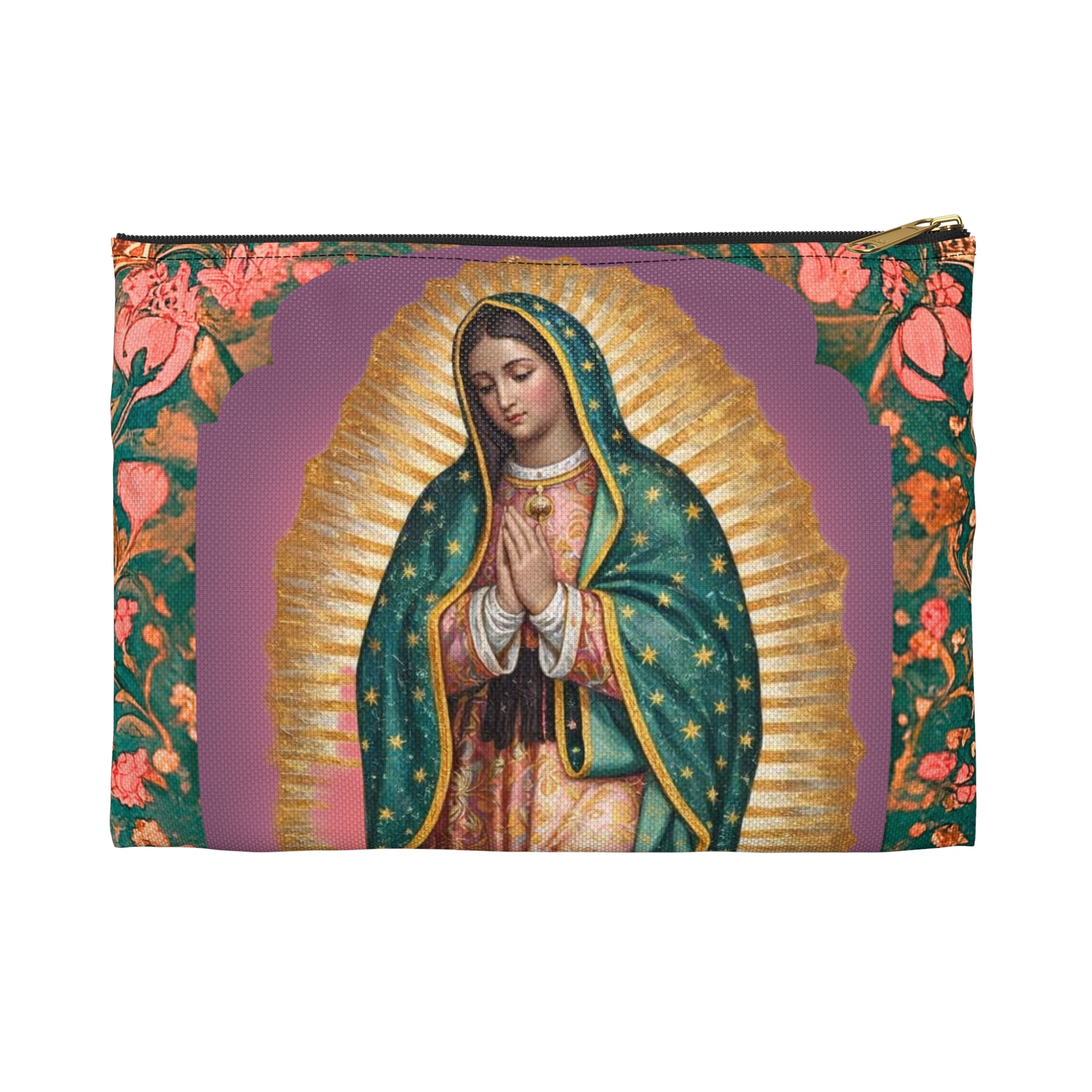 Our Lady of Guadalupe Accessory Pouch | Christian Gift for Her | Rosary Bag