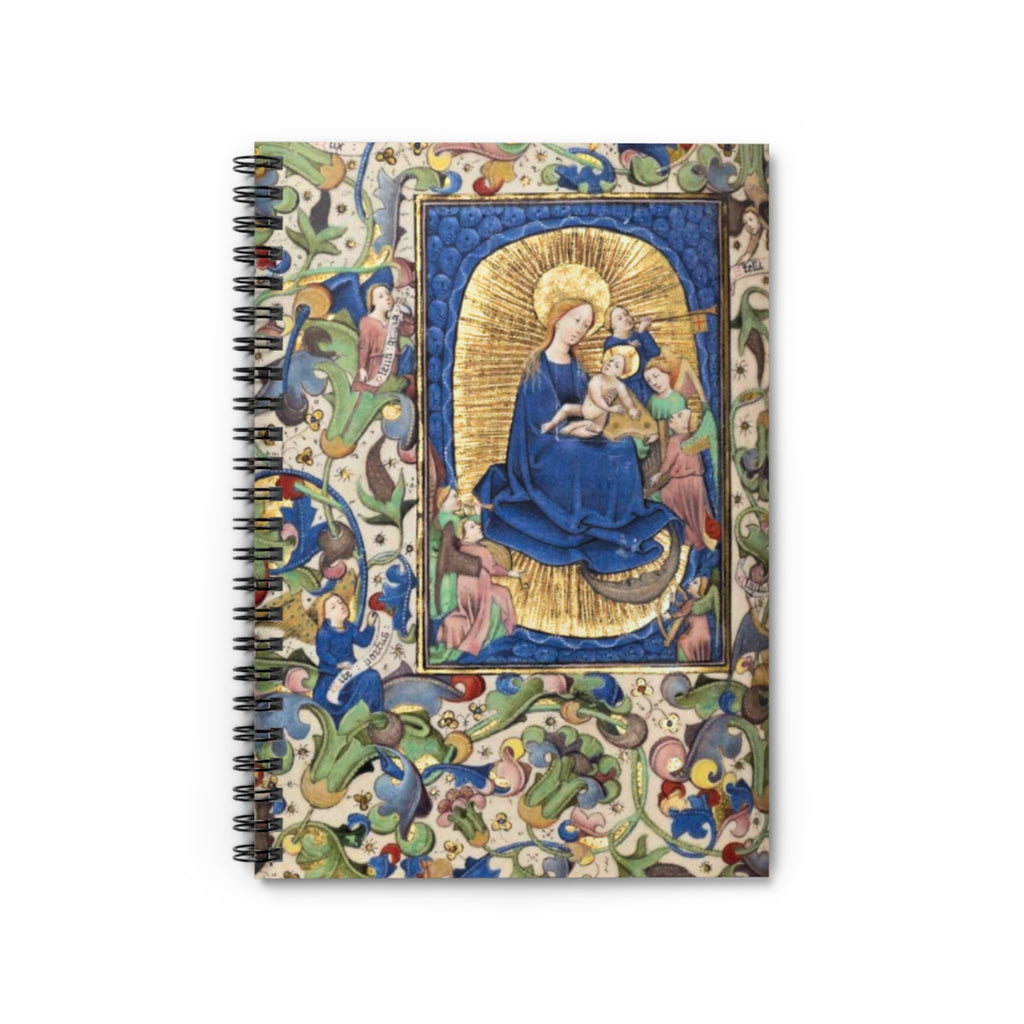 Religious Madonna Daily Devotional Journal Spiral Notebook - Ruled