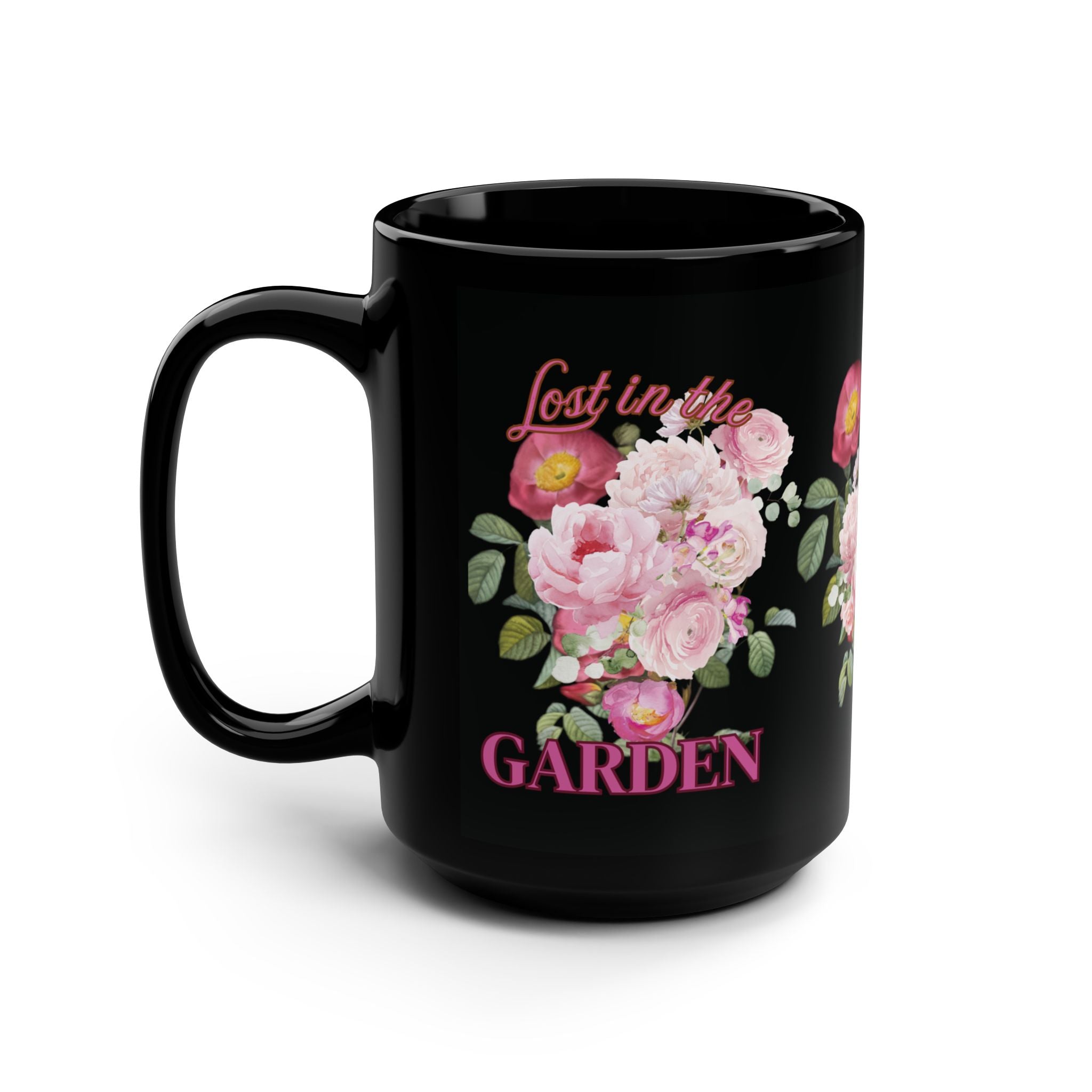 Garden Mug, 15oz - Lost in the Garden Coffee Cup, Floral Tea Mug, Botanical Kitchen Decor, Gardening Gift, Nature Lover Present