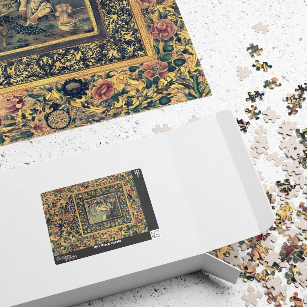 Medieval Religious Jigsaw Puzzle, Abrahams Sacrifice from The Book of Hours Puzzle 110 -520-pc Florentine Art Jigsaw