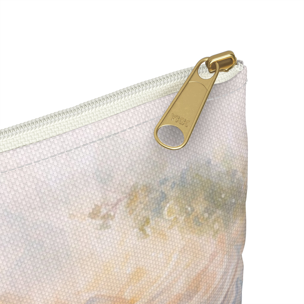 Virgin Mary Illustration Accessory Pouch | Religious Rosary Makeup Bag
