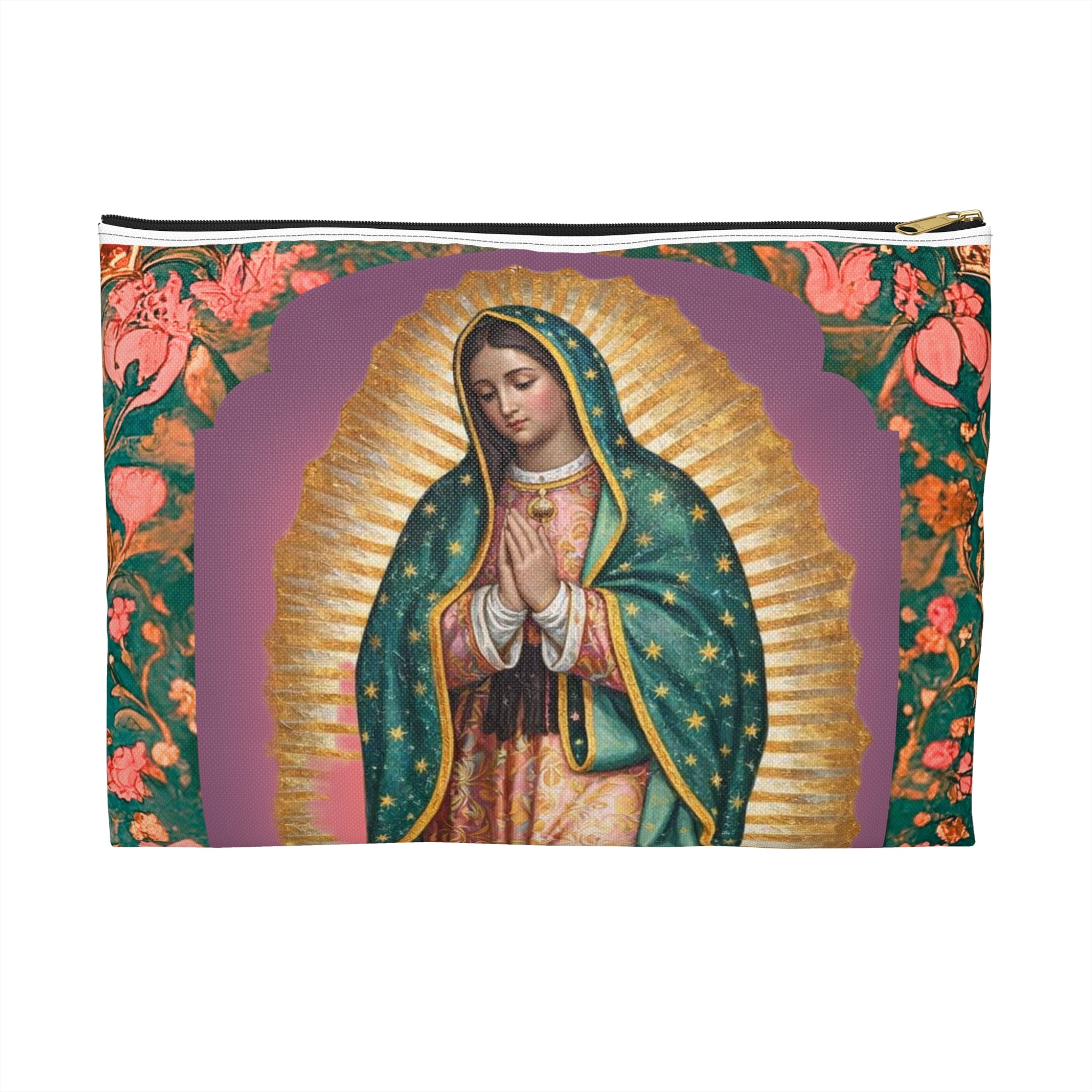 Our Lady of Guadalupe Accessory Pouch | Christian Gift for Her | Rosary Bag