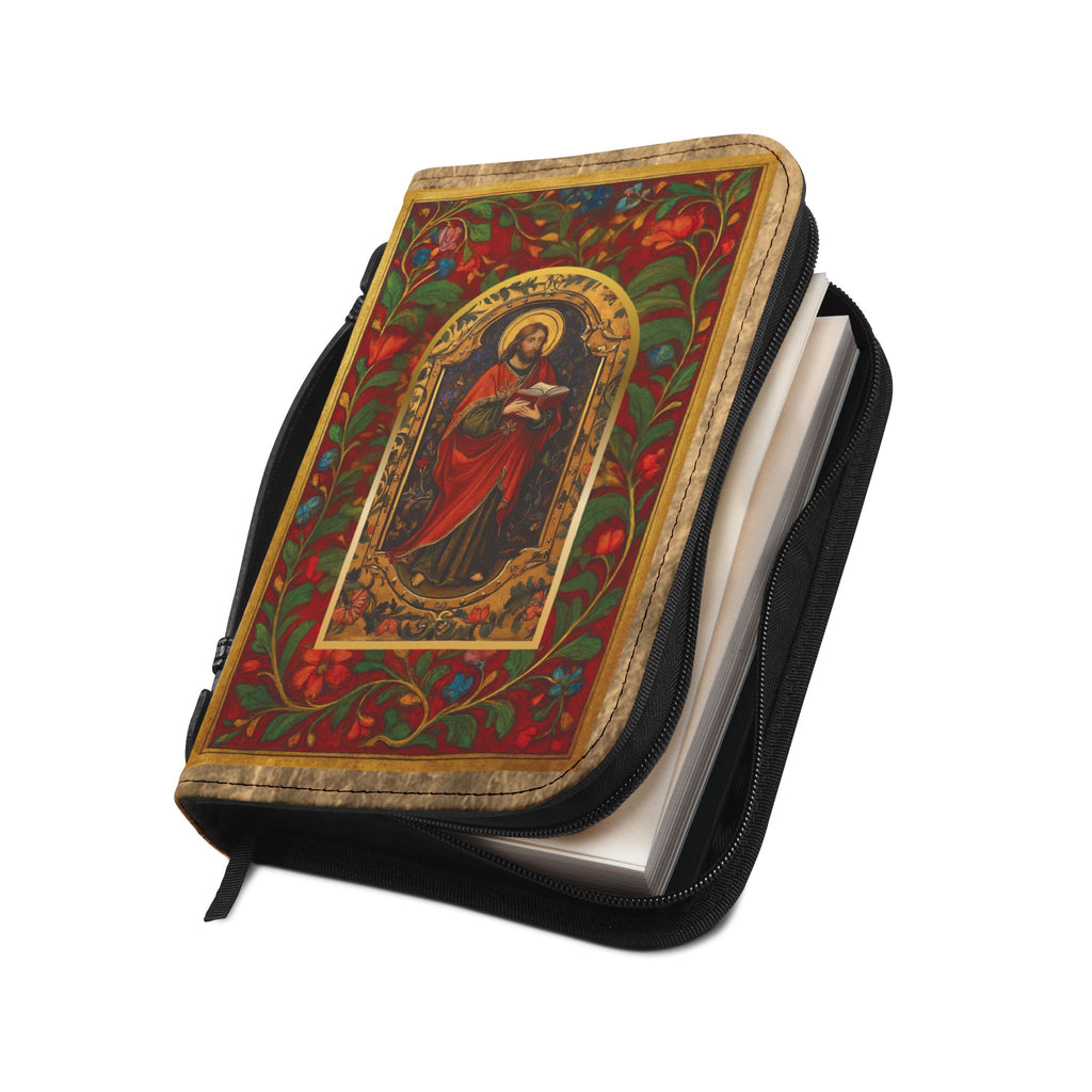 Christ the Teacher Bible Cover Bible Case with Handle | Religious Christian Design Zippered Missal Cover
