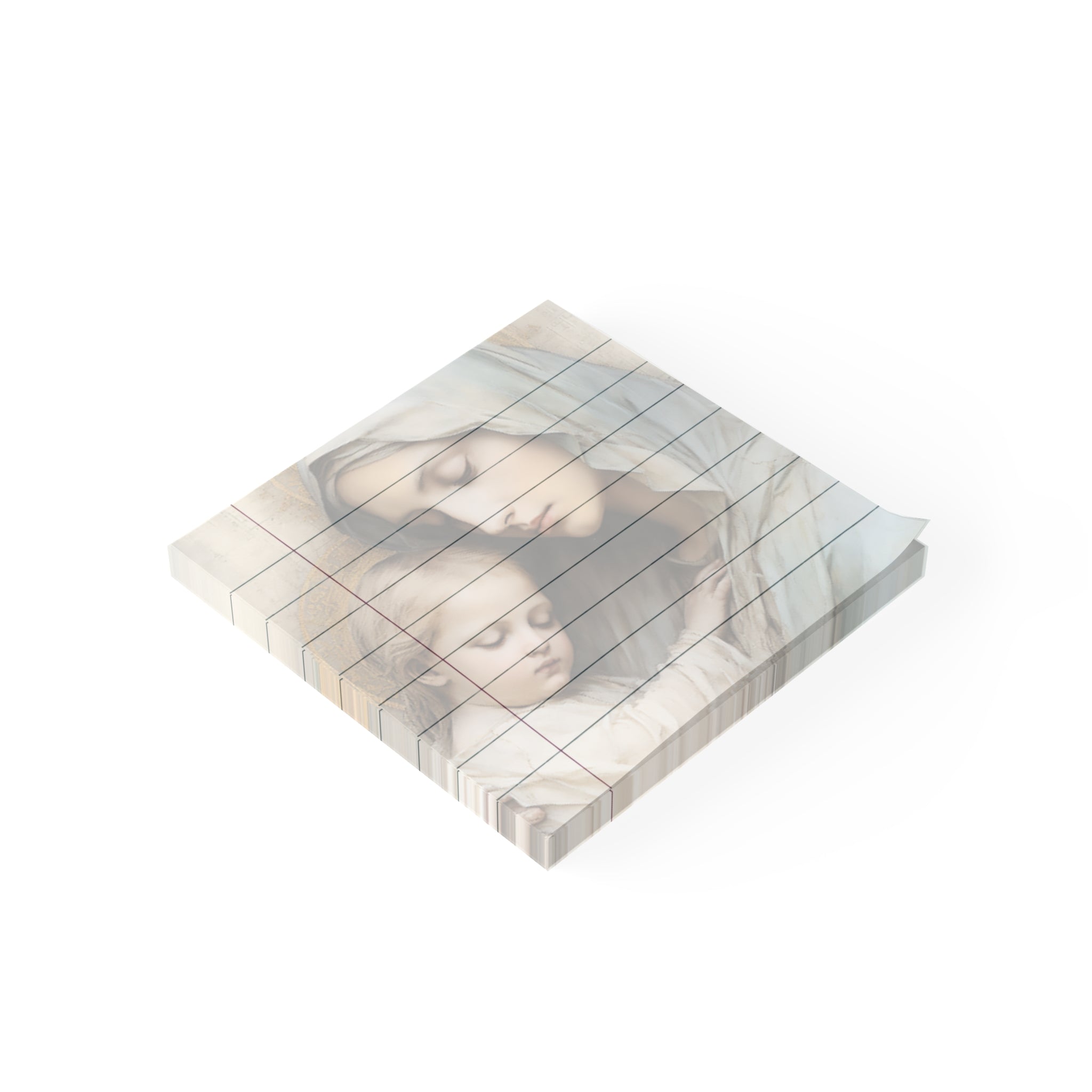 Mary & Jesus II Post-it Note Pads | Religious Catholic Stationery Sticky Memos