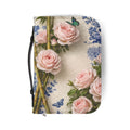 Guatemalan Roses Bible Cover | Zippered Missal Cover with Handle | Personalized Bible Case