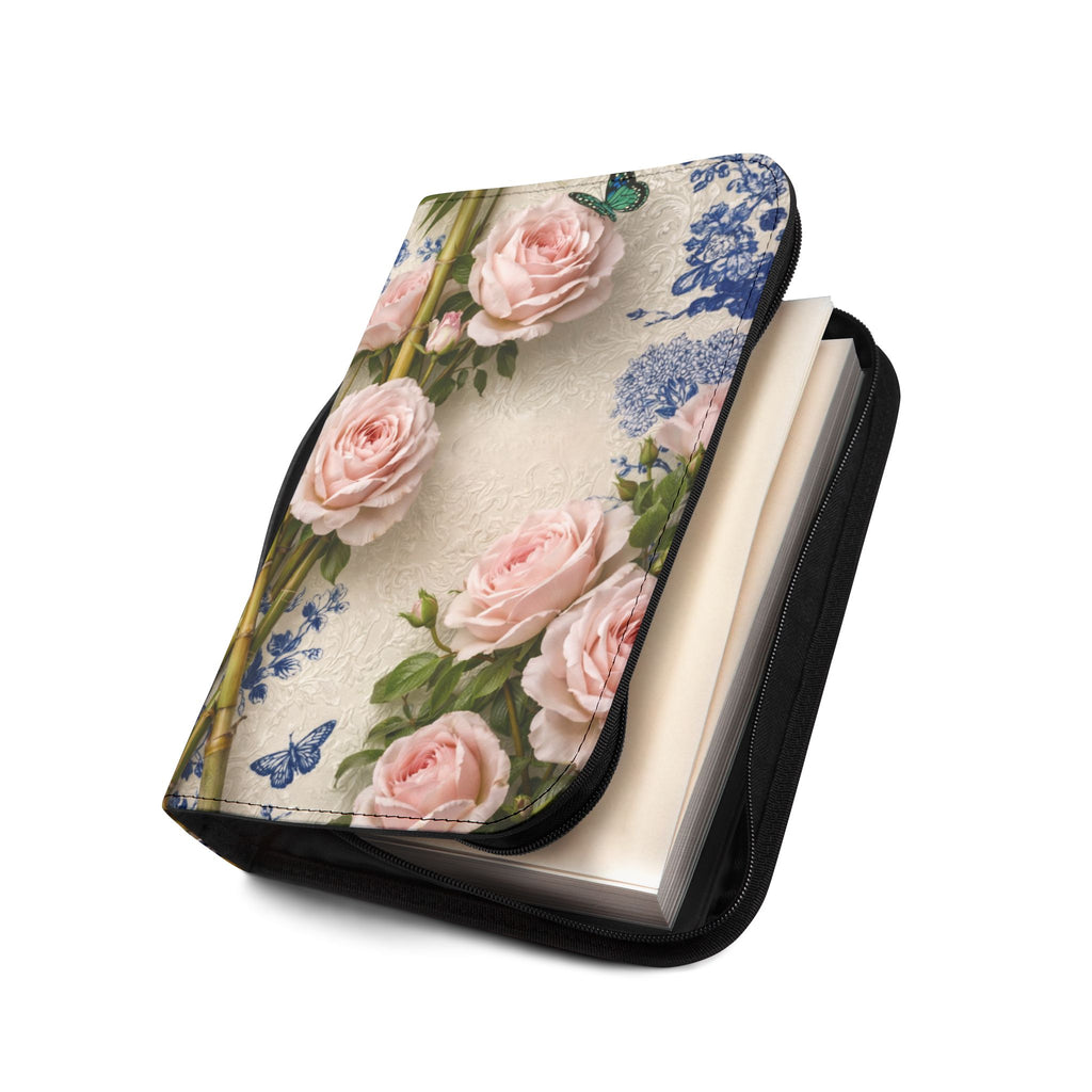 Guatemalan Roses Bible Cover | Zippered Missal Cover with Handle | Personalized Bible Case