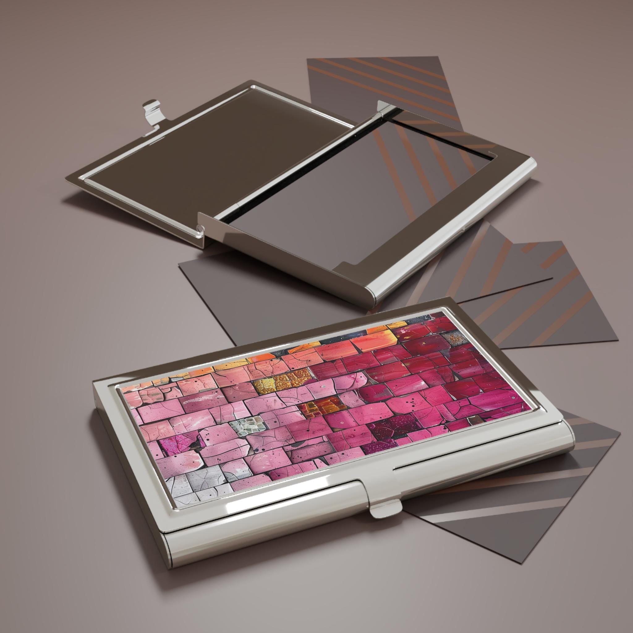 Artistic Business Card Holder | Modern Geometric Office Accessory