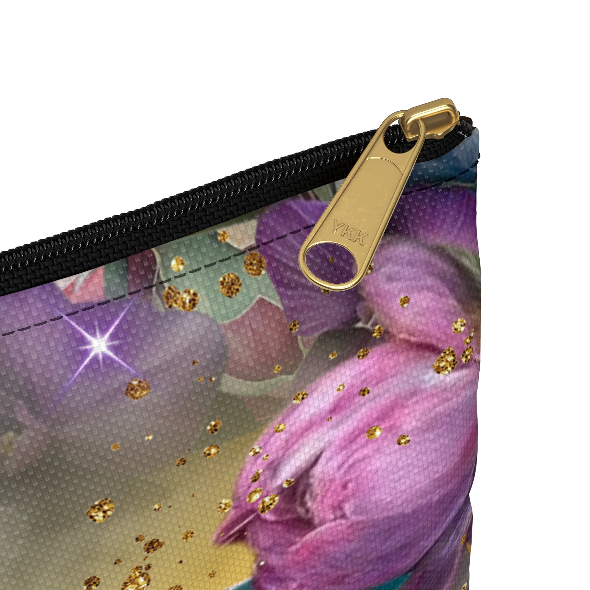 Virgin Mary Floral Accessory Pouch | Religious Rosary Bag