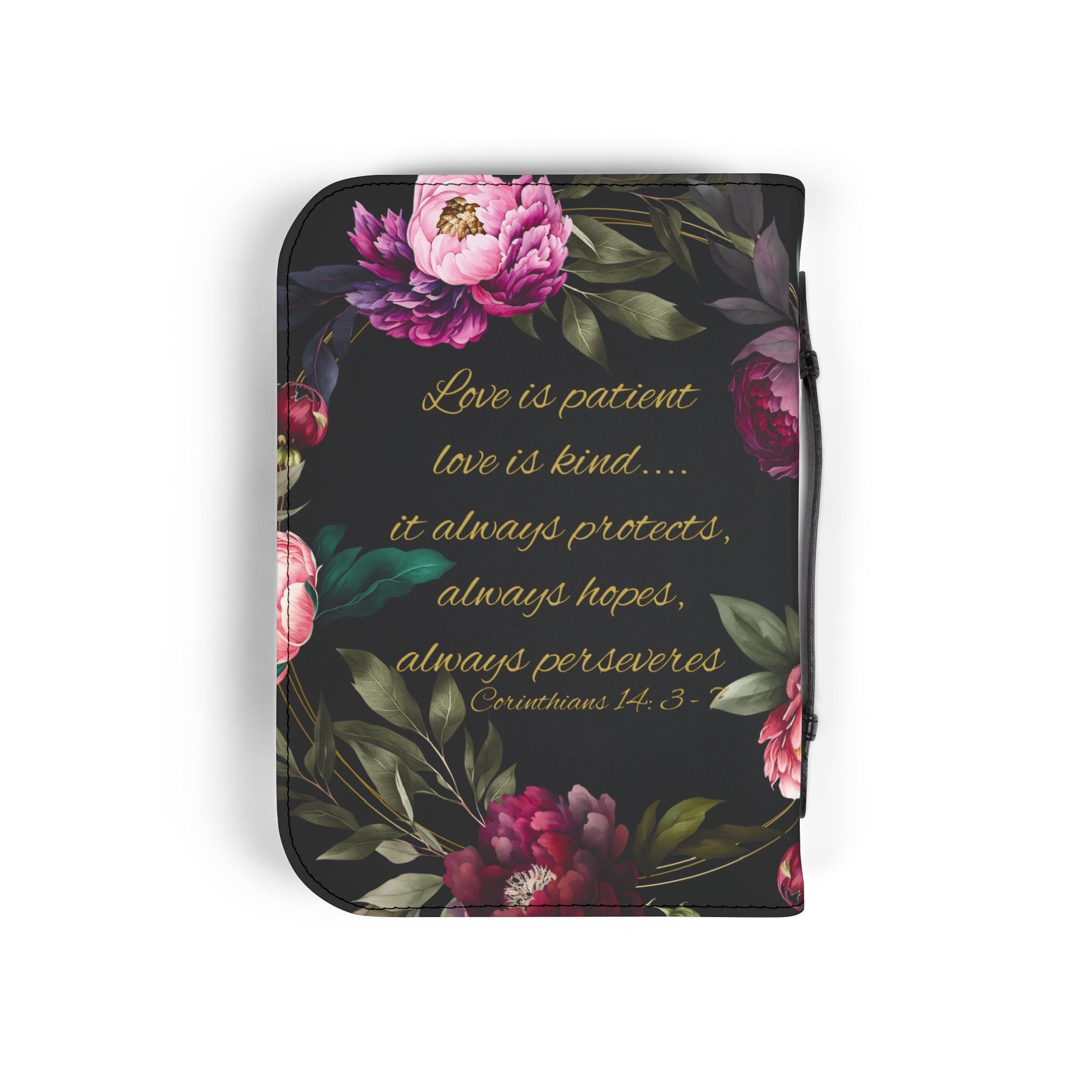 Marian Illustration Bible Cover | Protective Bible Case with Handle | Christian