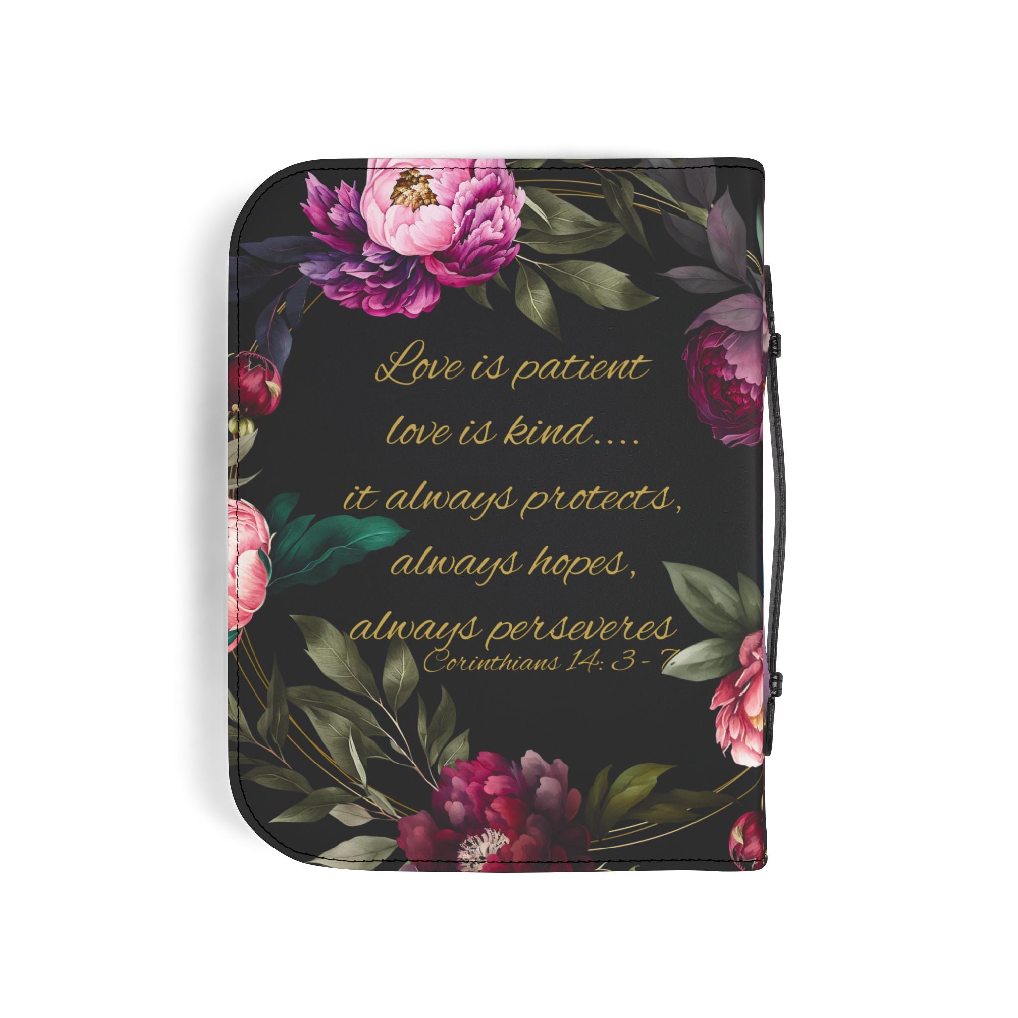 Marian Illustration Bible Cover | Protective Bible Case with Handle | Christian