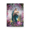 Virgin Mary Floral Journal | Hardcover Notebook, Religious Prayer Journal