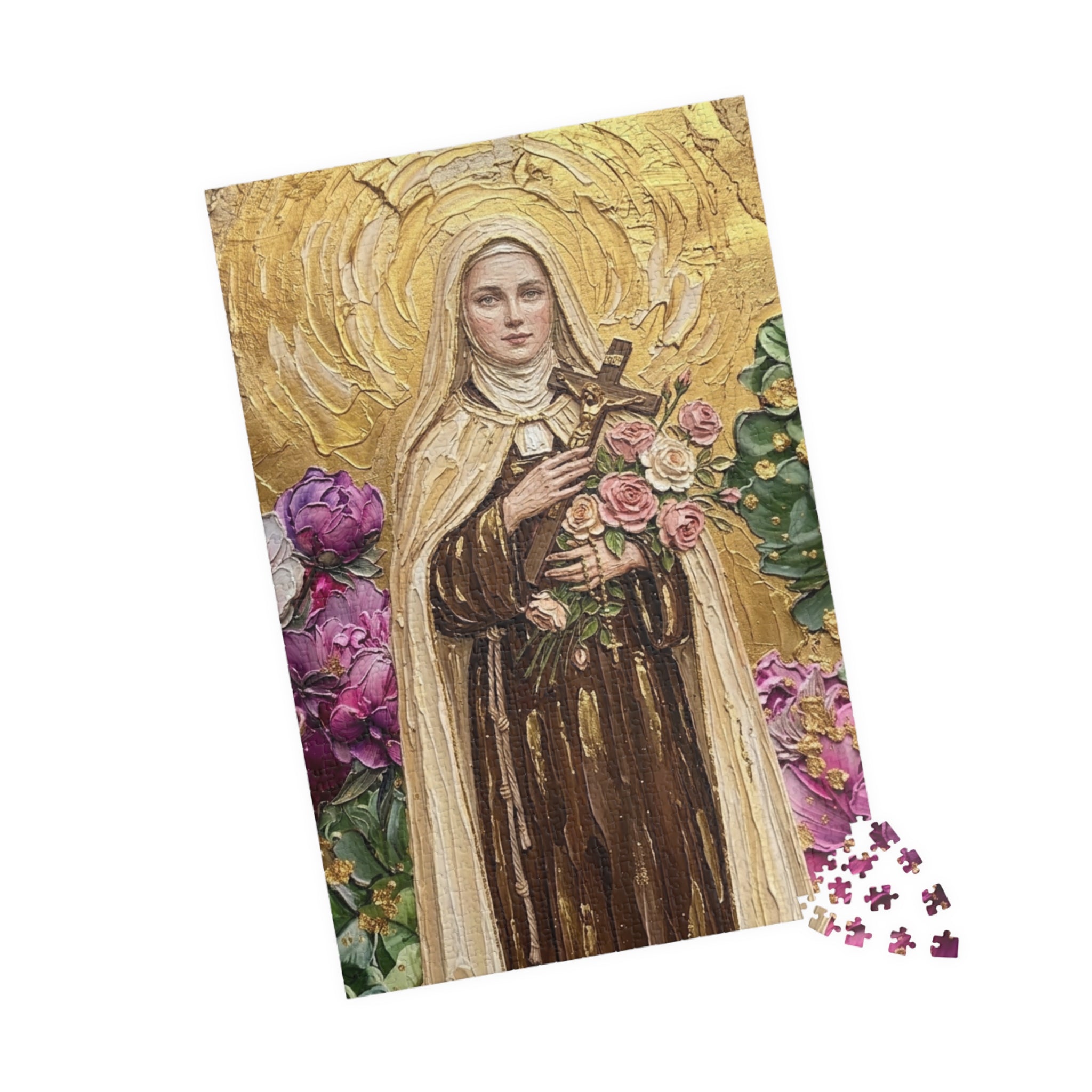 St Therese The Little Flower Puzzle 520-Piece Jigsaw Puzzle | Christian Religious