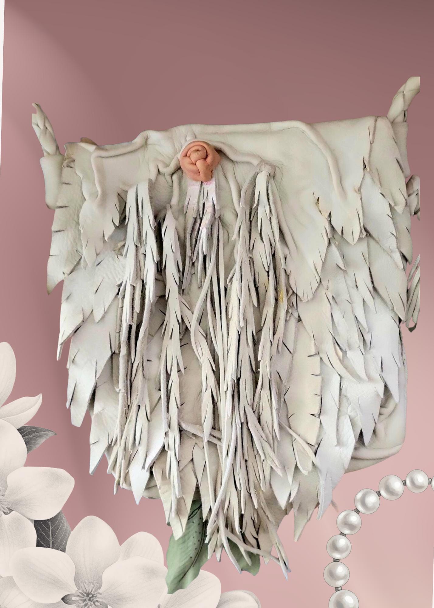 Sleek Boho Fringe Shoulder Bag | Artisan Leather Small Purse, Phone Holder