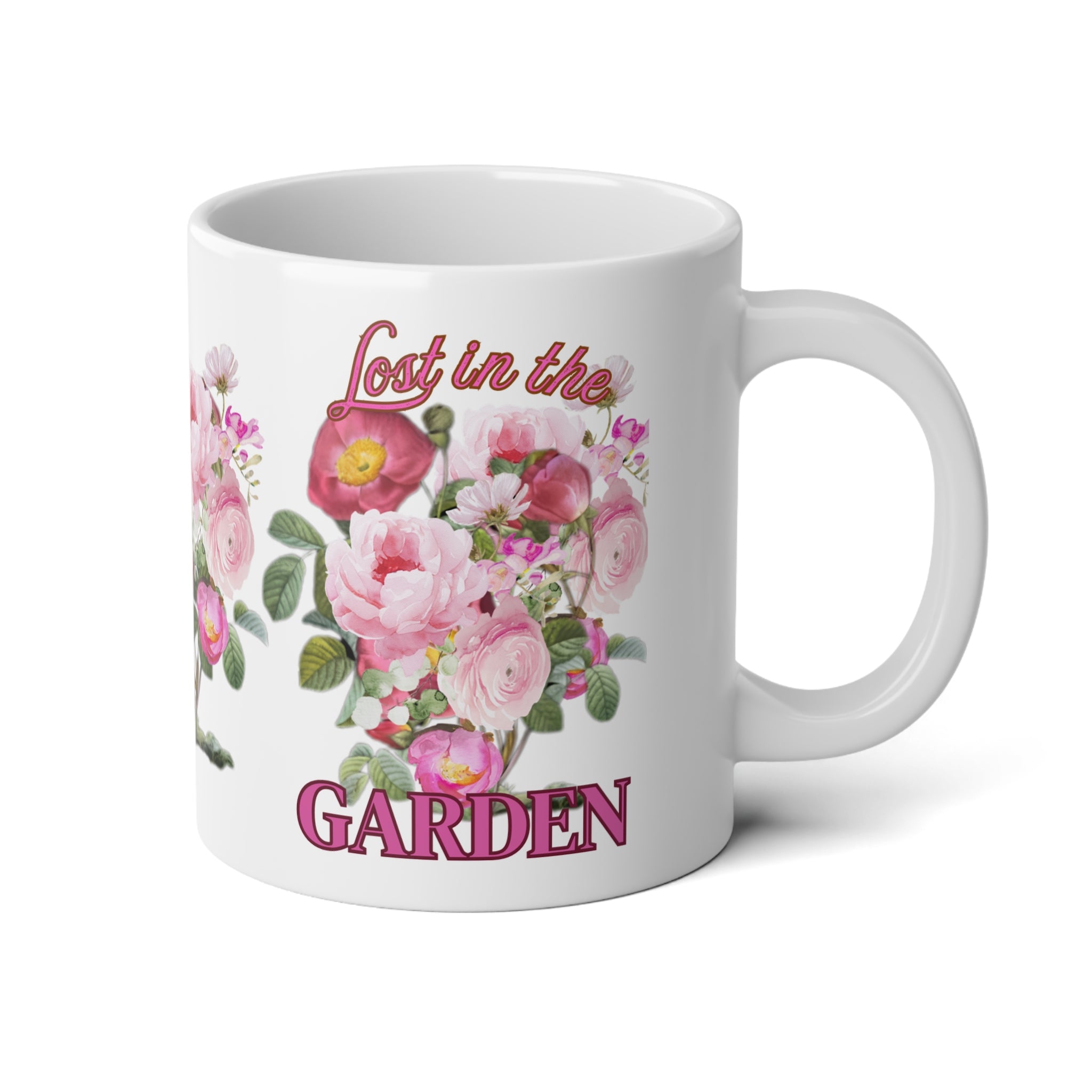 Garden floral Mug | 20oz Jumbo Coffee Cup Gift for Garden Lover Large Coffee Gift