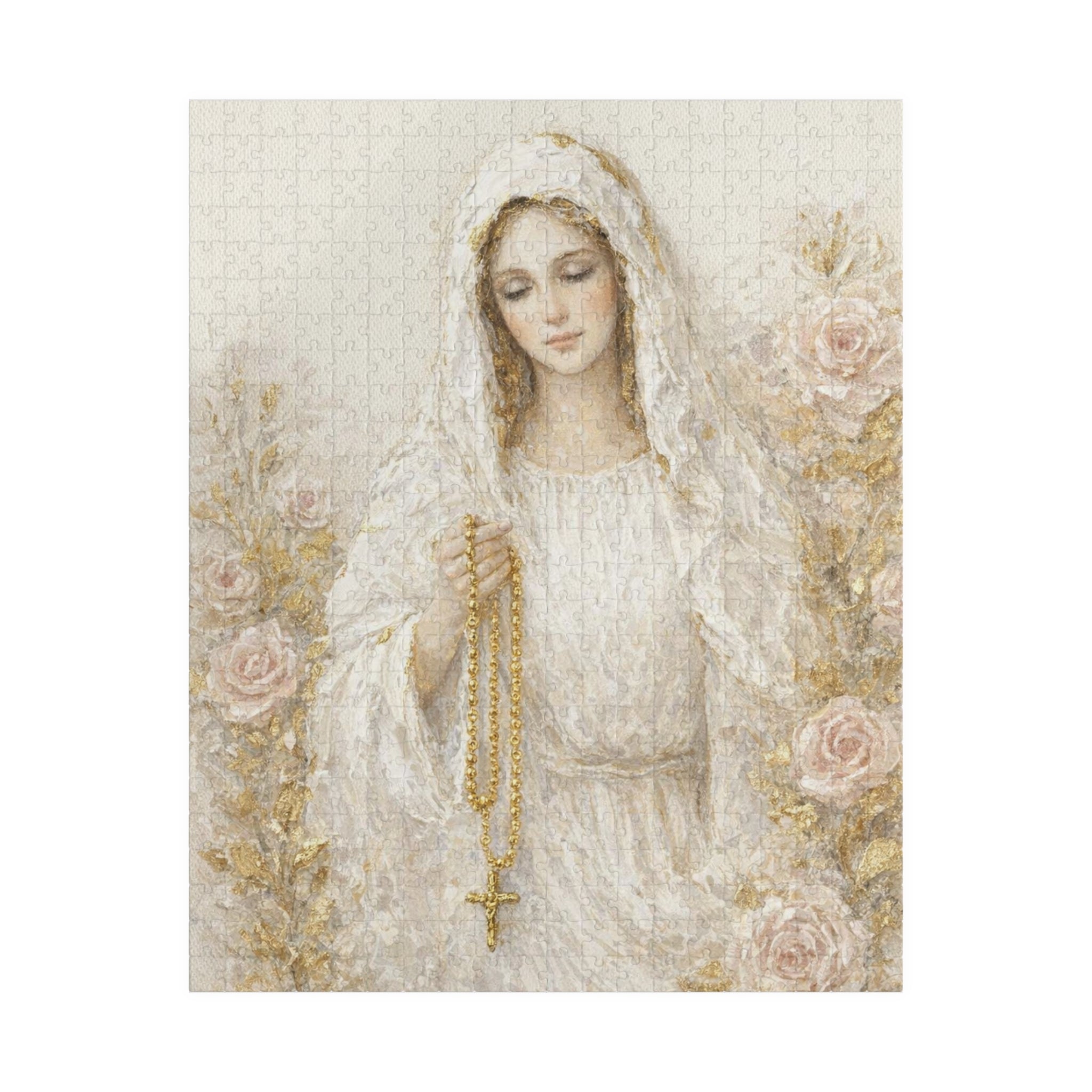 Our Lady Mary Rosary Puzzle Jigsaw Activity Christian Gift