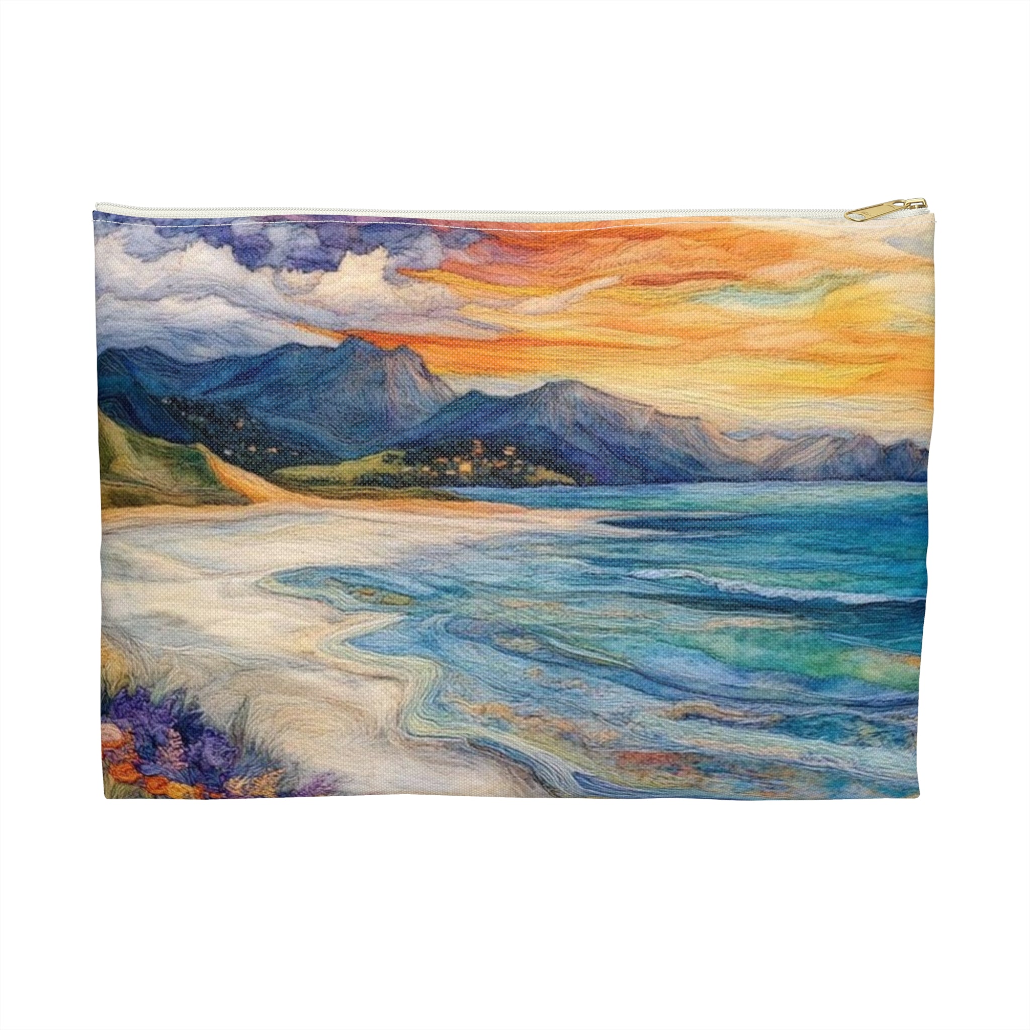 Serenity Coastal Beach Accessory Pouch | Beach PrintToiletry Bag