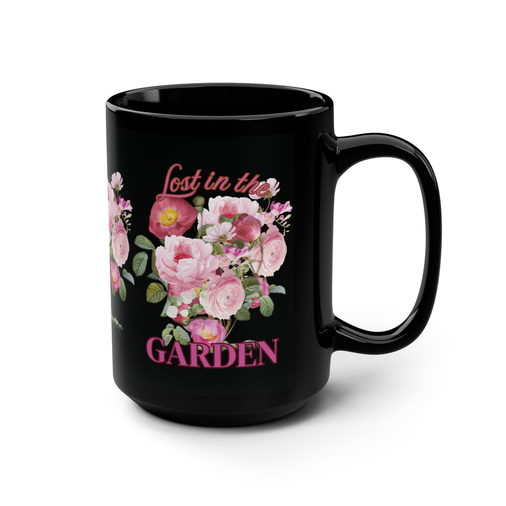 Garden Mug, 15oz - Lost in the Garden Coffee Cup, Floral Tea Mug, Botanical Kitchen Decor, Gardening Gift, Nature Lover Present