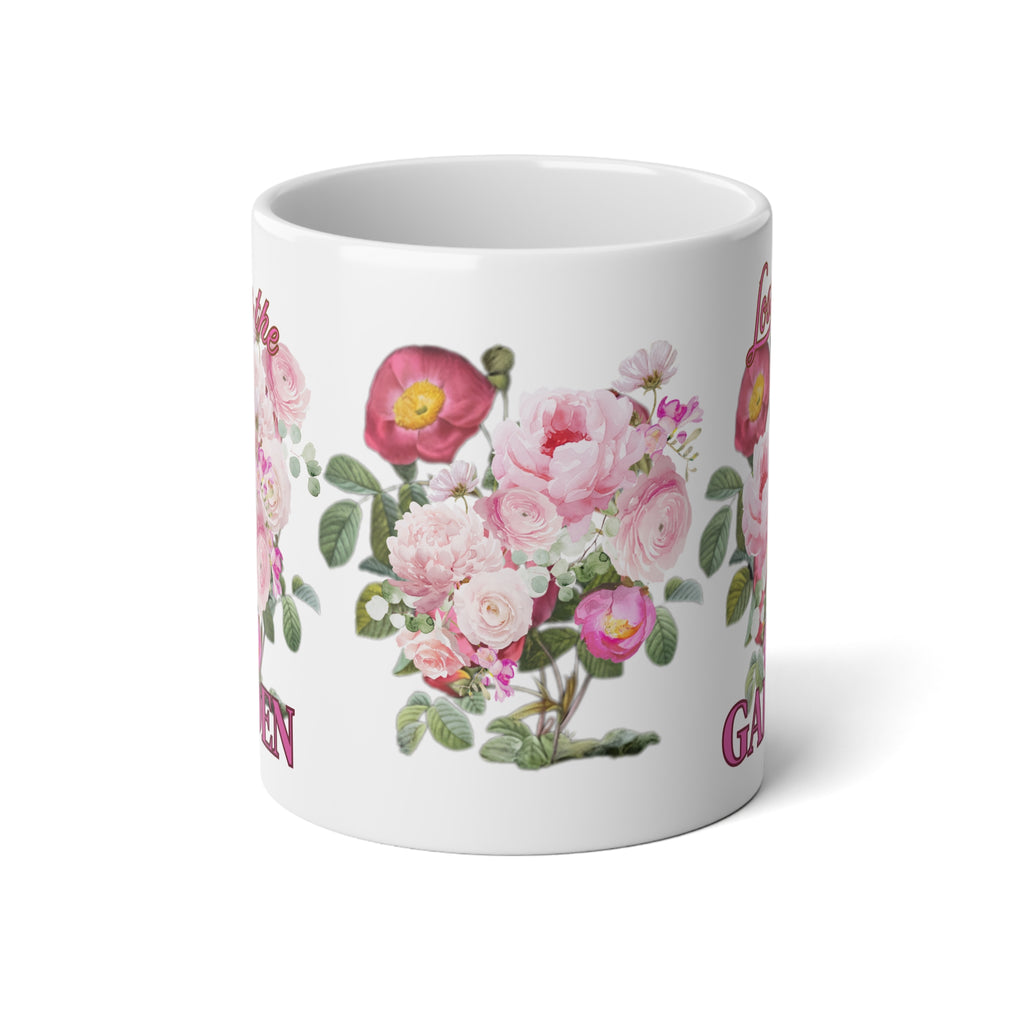 Garden floral Mug | 20oz Jumbo Coffee Cup Gift for Garden Lover Large Coffee Gift