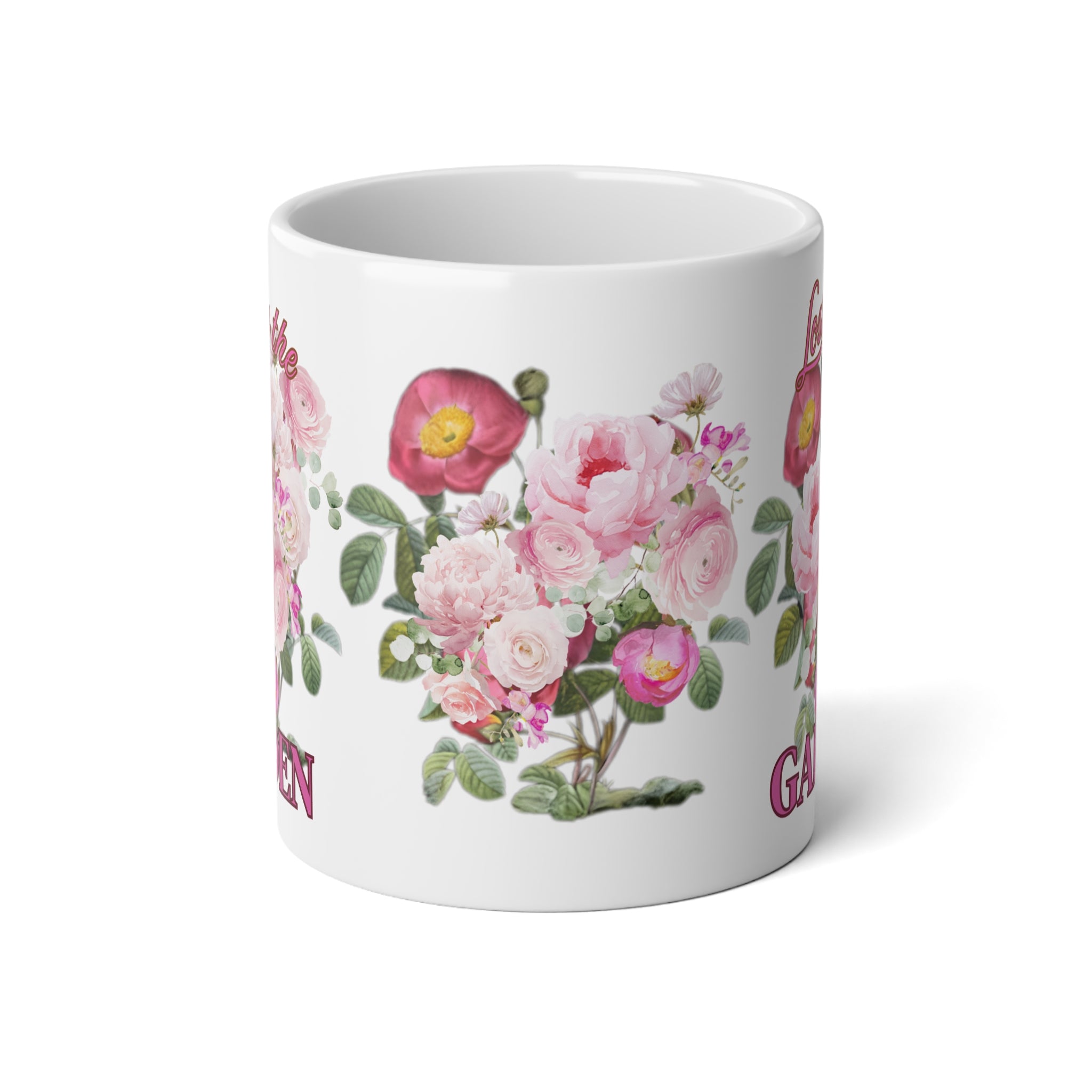 Garden floral Mug | 20oz Jumbo Coffee Cup Gift for Garden Lover Large Coffee Gift