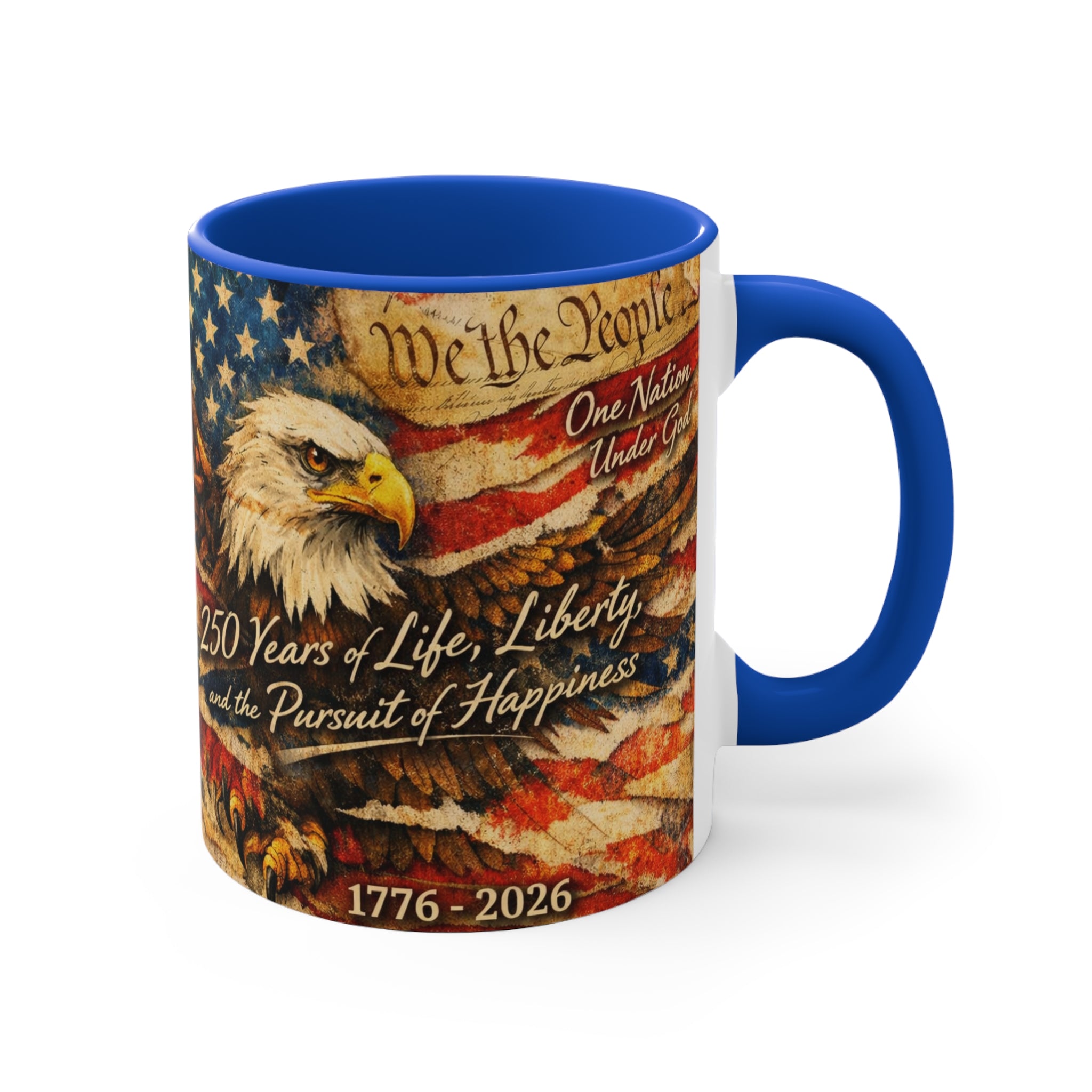 American Flag Mug | 250 Years of Liberty 1776-2026 Commemorative Anniversary Coffee Cup