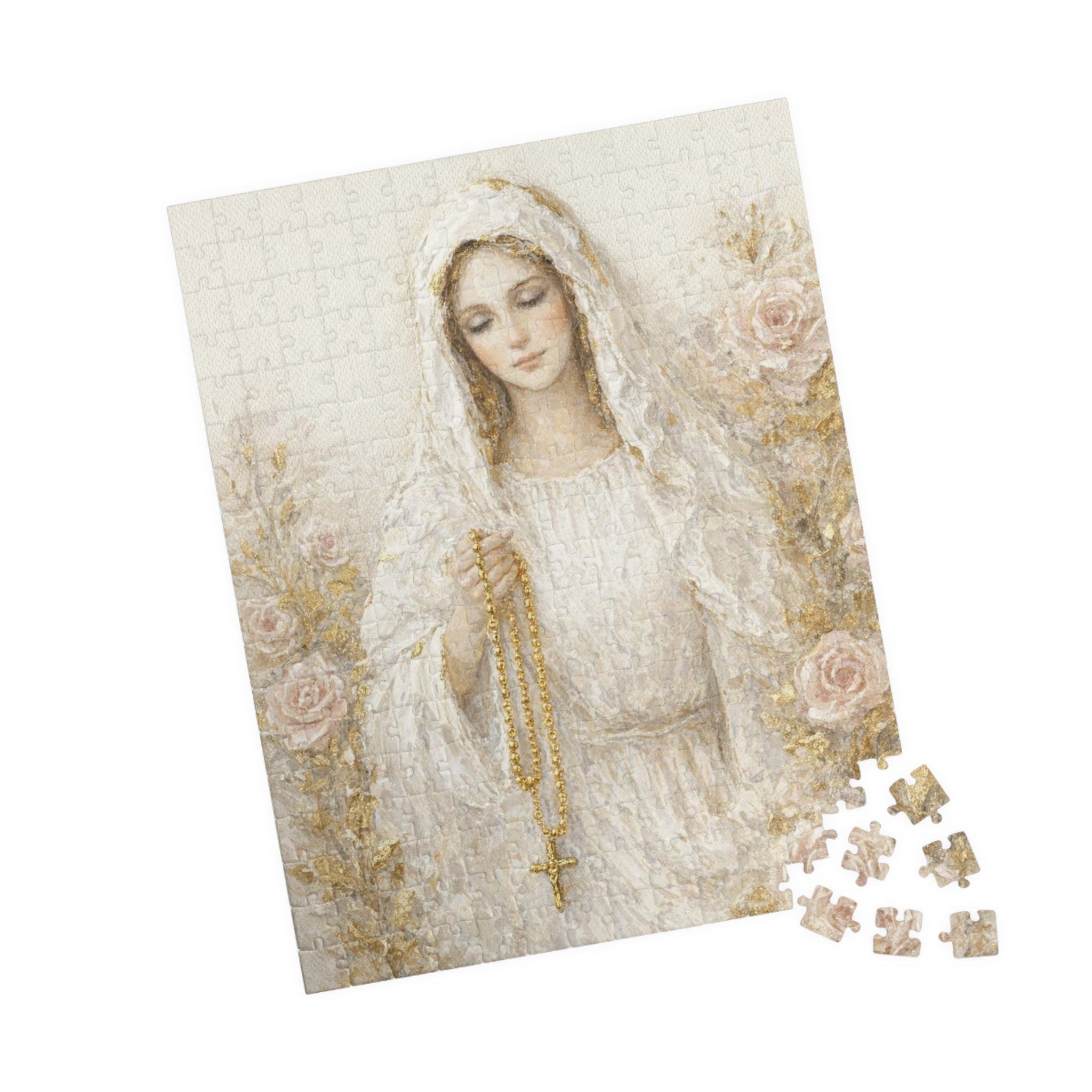 Our Lady Mary Rosary Puzzle Jigsaw Activity Christian Gift