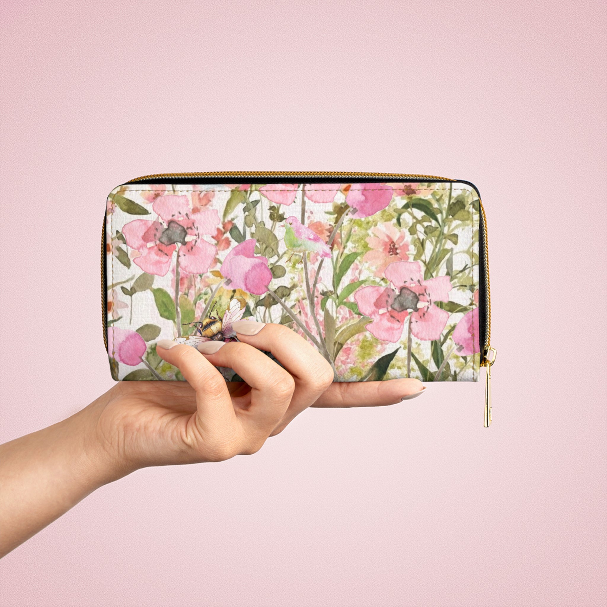 Wildflowers Scripture Zipper Wallet | Floral Bible Verse Wallet
