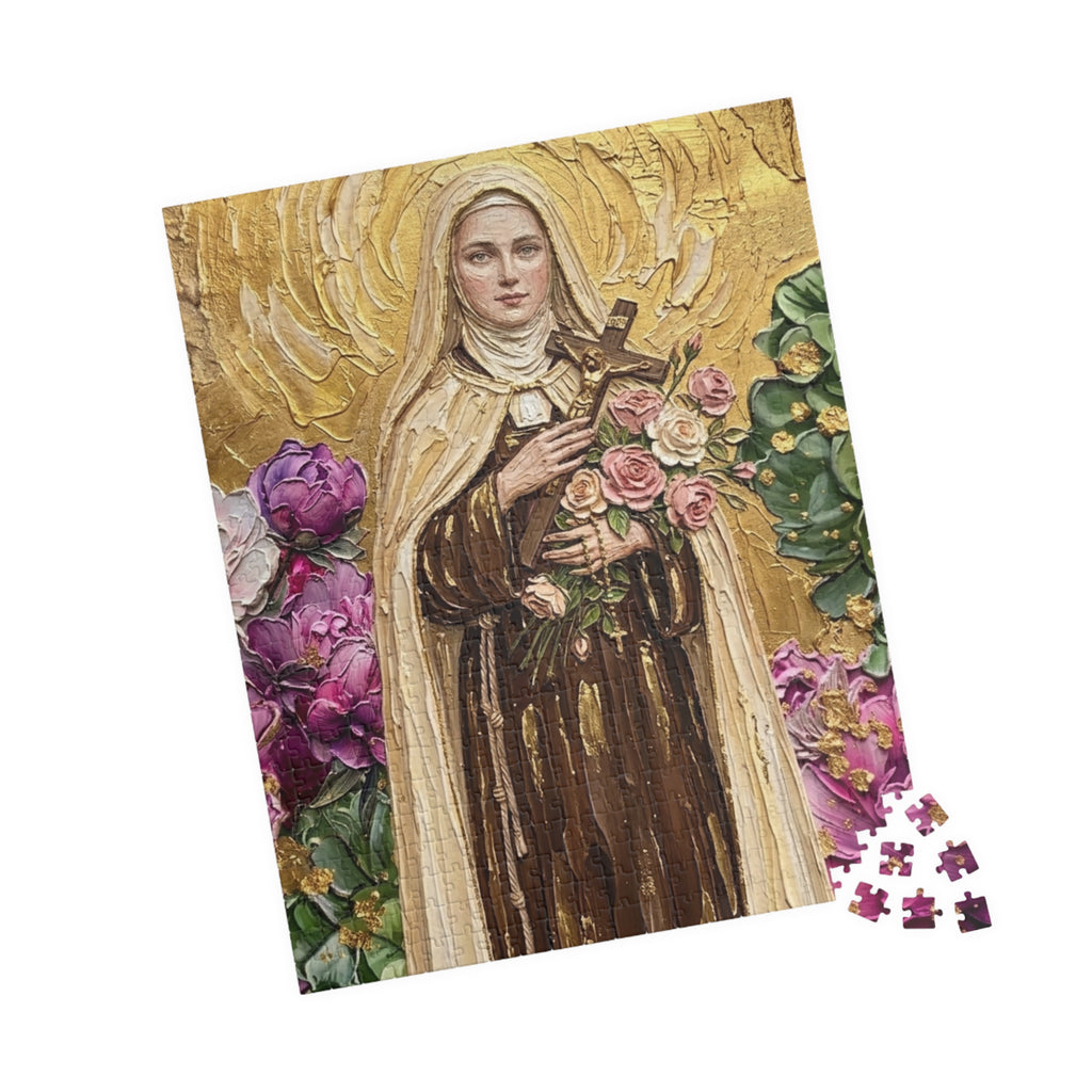St Therese The Little Flower Puzzle 520-Piece Jigsaw Puzzle | Christian Religious