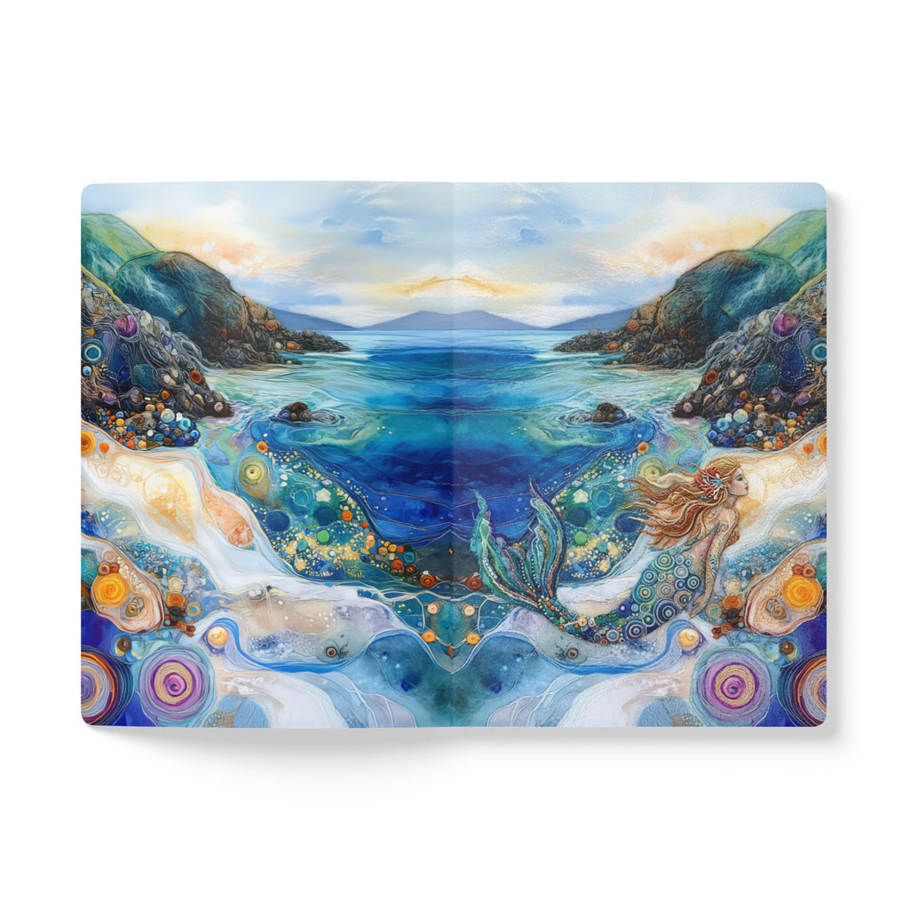 Ocean Sunrise Abstract Waves journal | Softcover Notebook