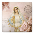 Our Lady of the Rosary Vintage Canvas Wall Hanging Matte Canvas, Stretched 1.25"