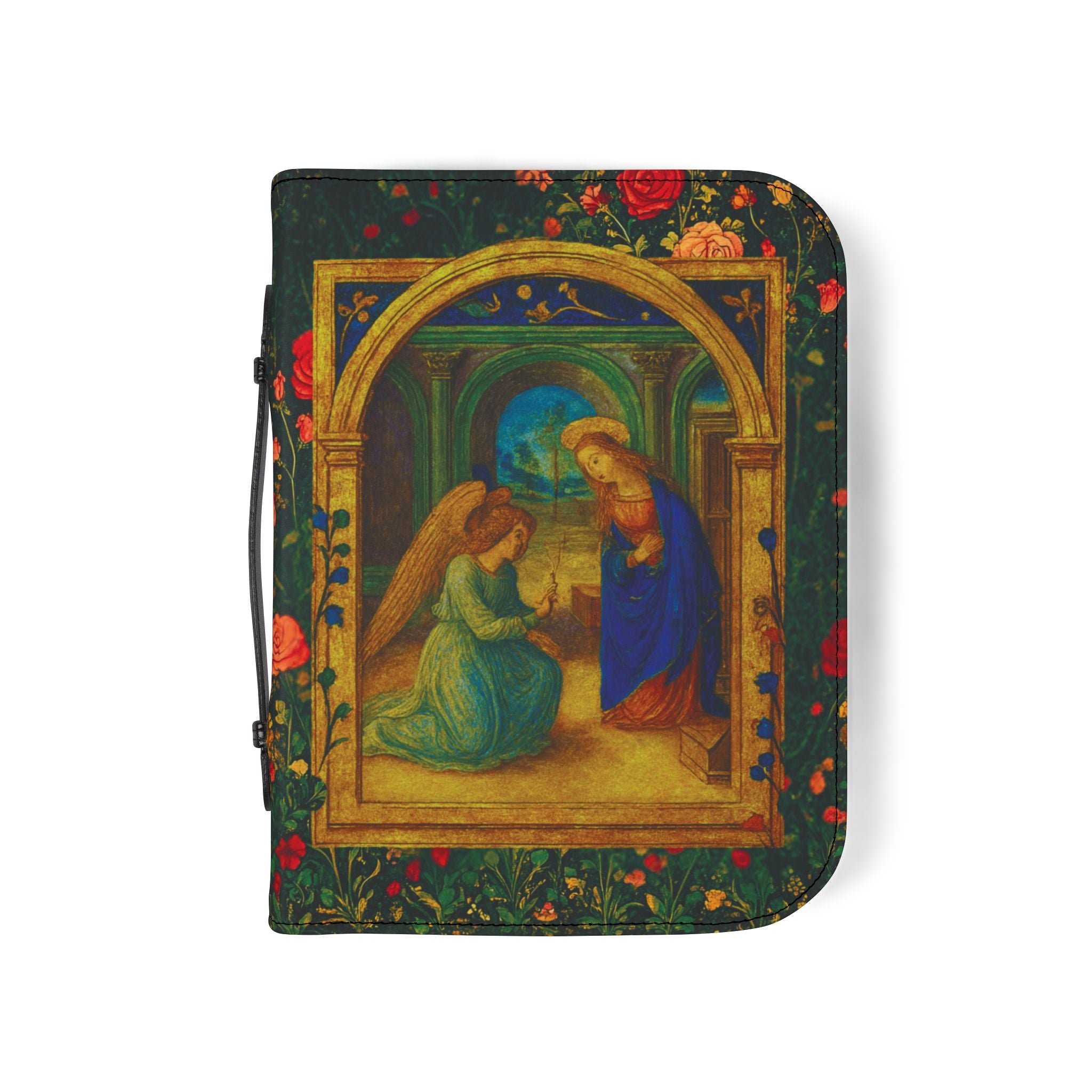 Annunciation Bible Cover Zipper Organizer | Missal Case