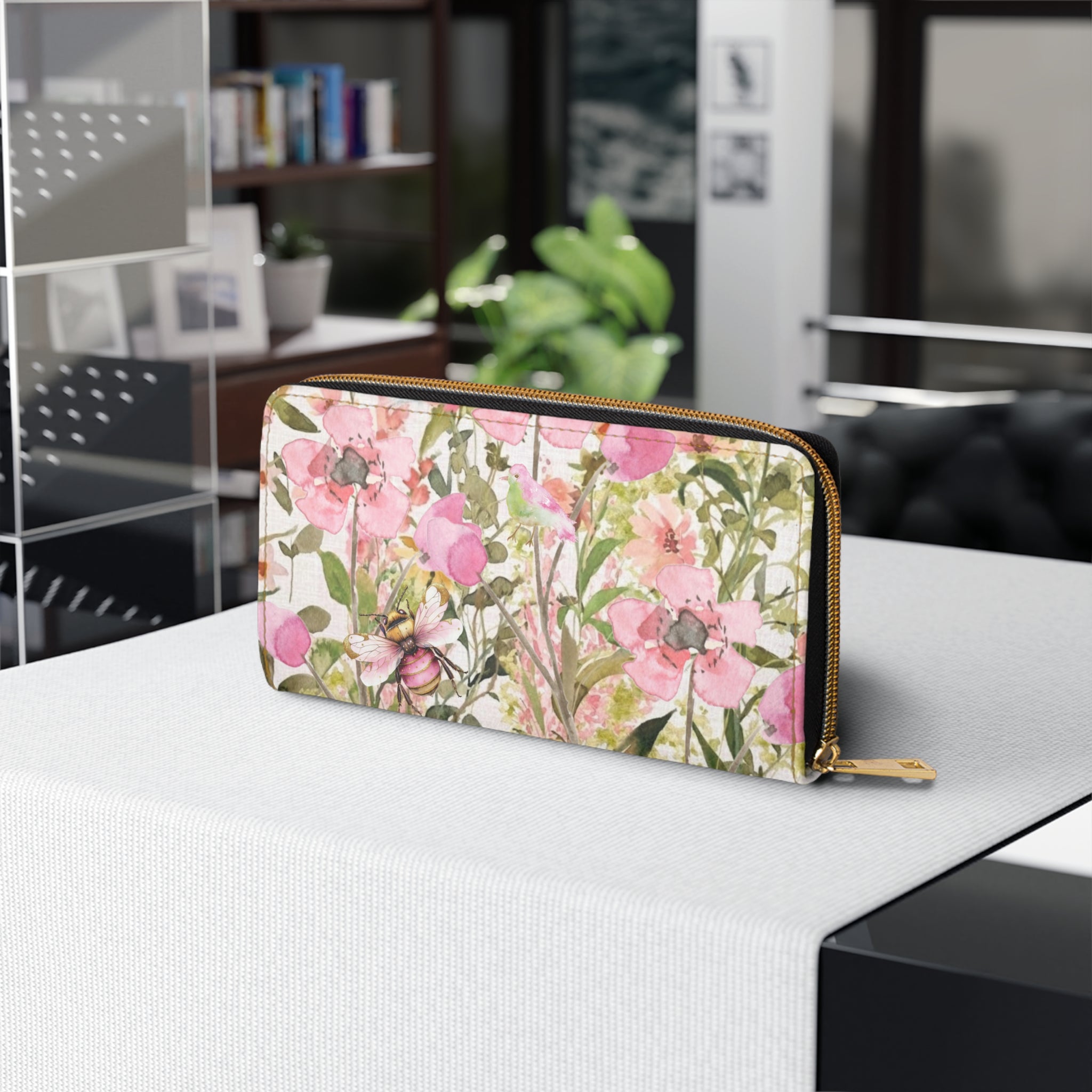 Wildflowers Scripture Zipper Wallet | Floral Bible Verse Wallet