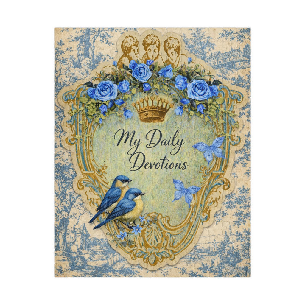 My Daily Devotions Bluebirds Floral Puzzle