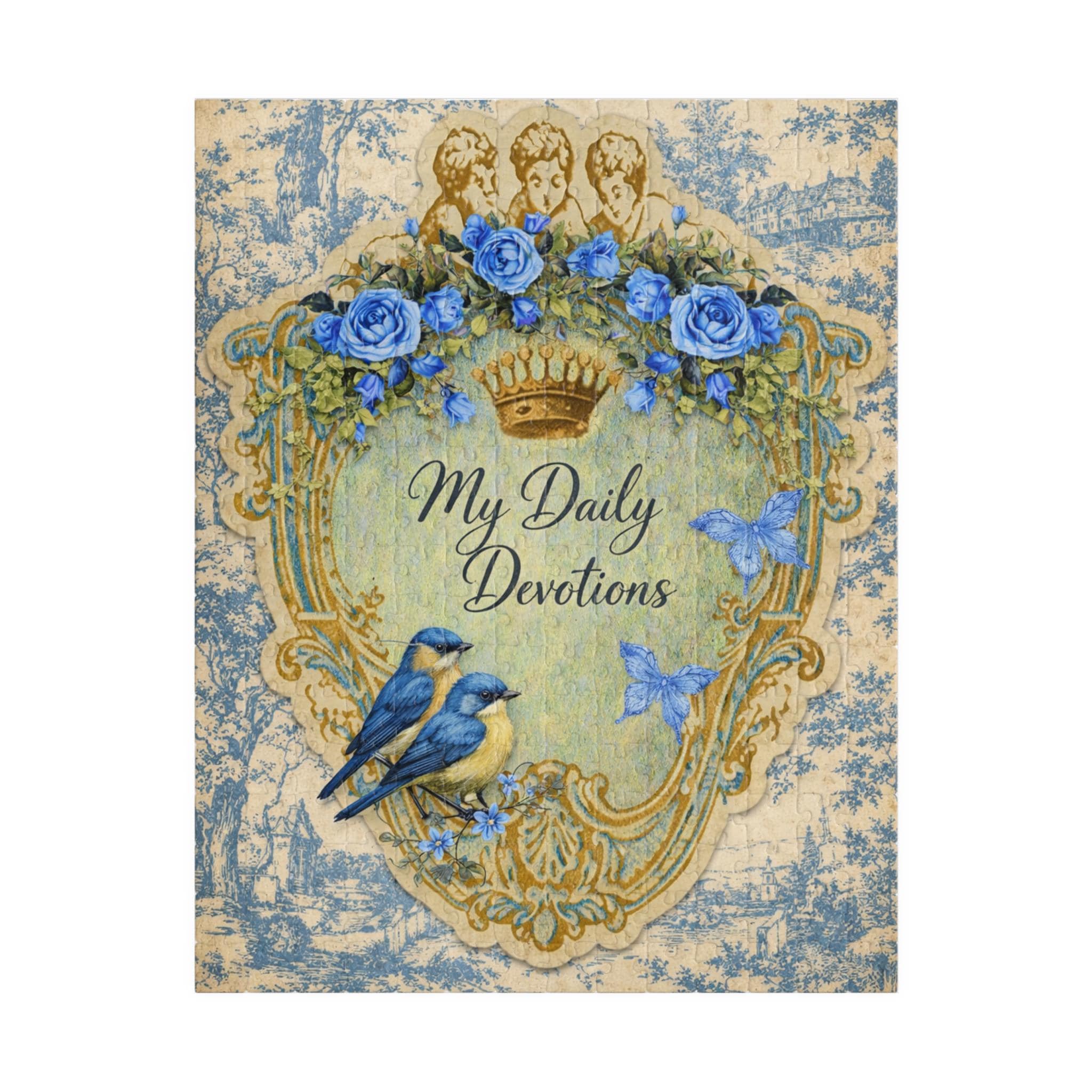 My Daily Devotions Bluebirds Floral Puzzle
