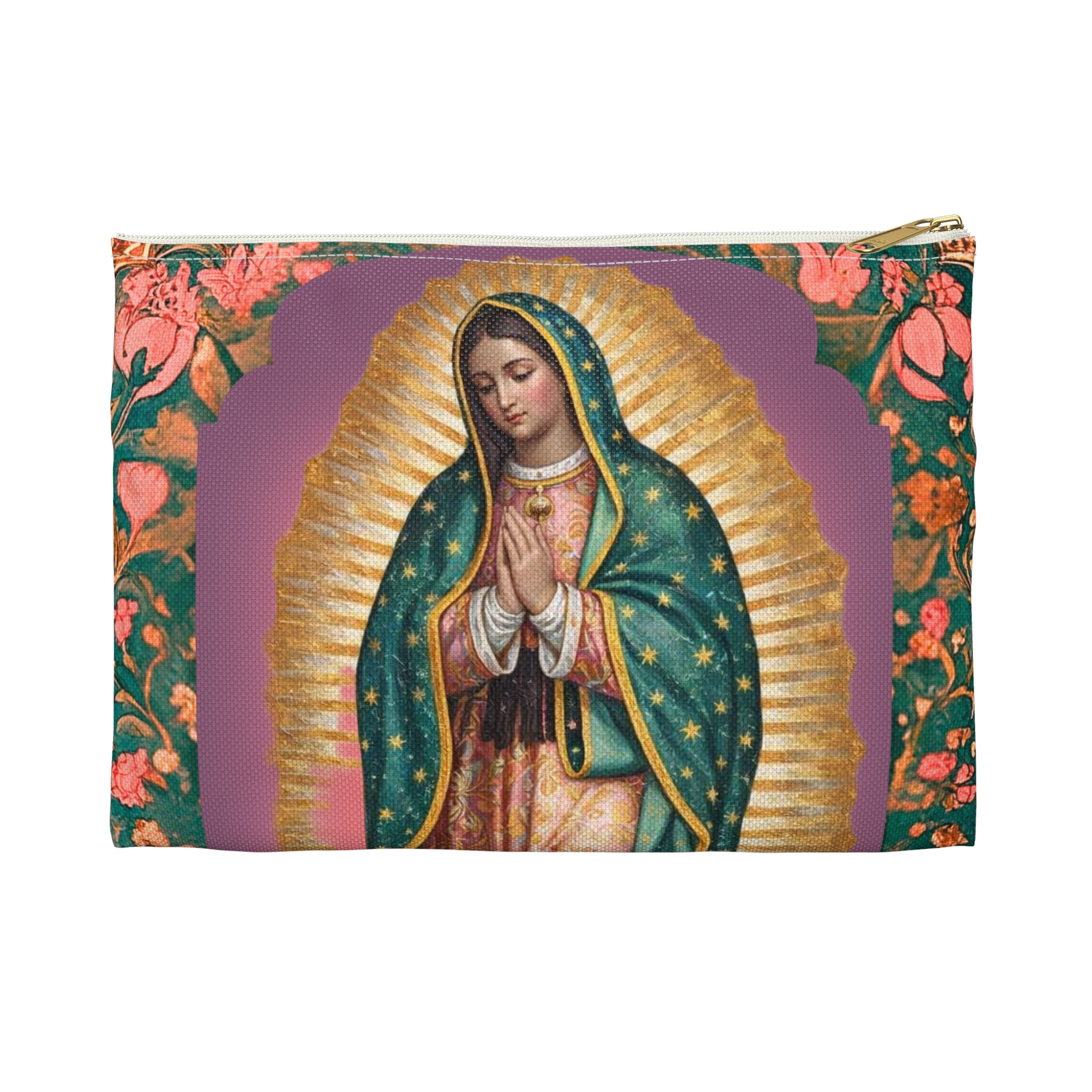 Our Lady of Guadalupe Accessory Pouch | Christian Gift for Her | Rosary Bag