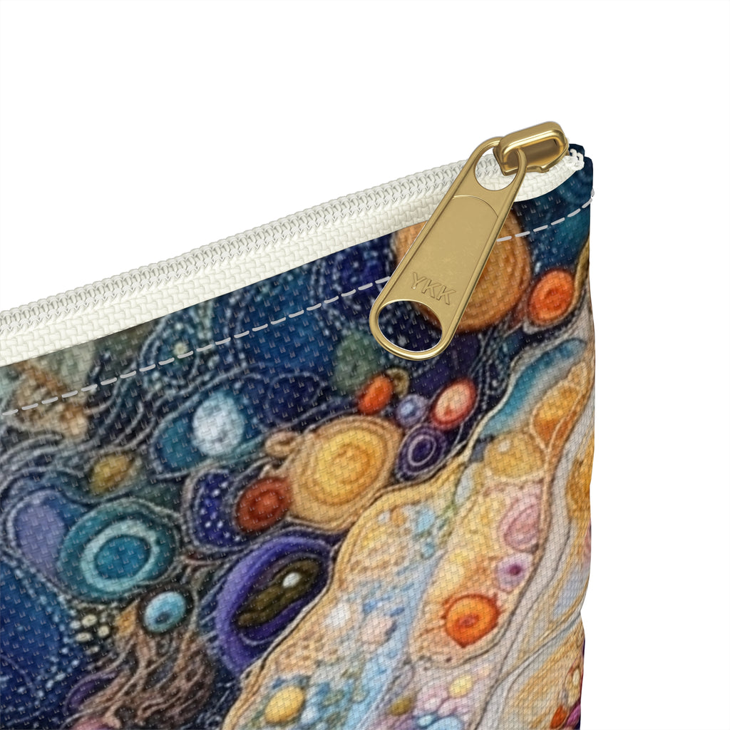 Coastal Beach Accessory Pouch | Beach Print Coin Purse | Mermaid Toiletry Bag