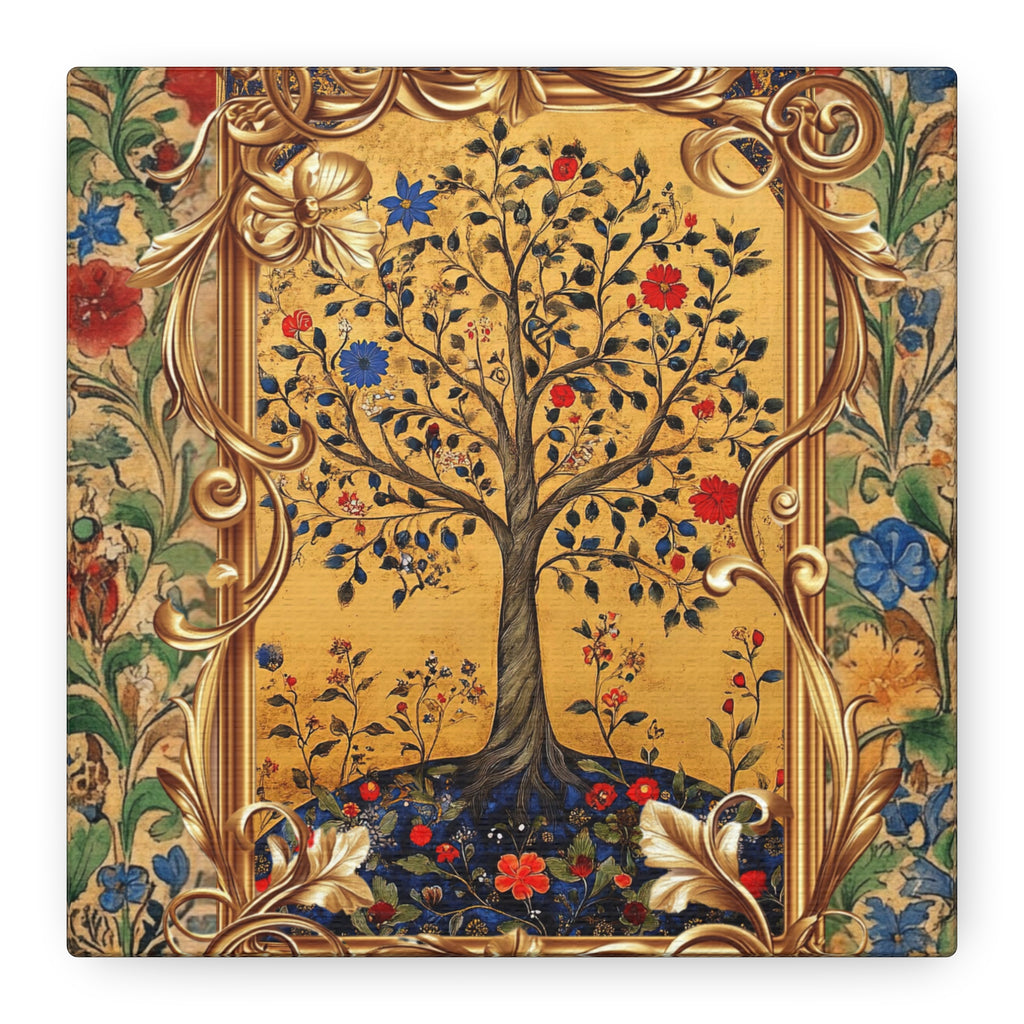 Tree of Life Canvas Wall Hanging, Matte Stretched Canvas Religious Gift Decor