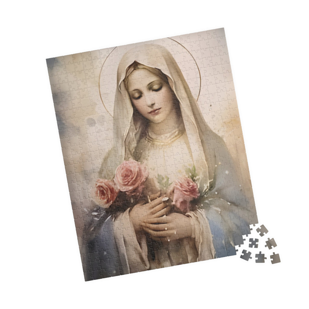 Mother Mary Puzzle 110 - 1014 Piece Jigsaw | Catholic Religious Art Puzzle | Lightkeeper Atelier