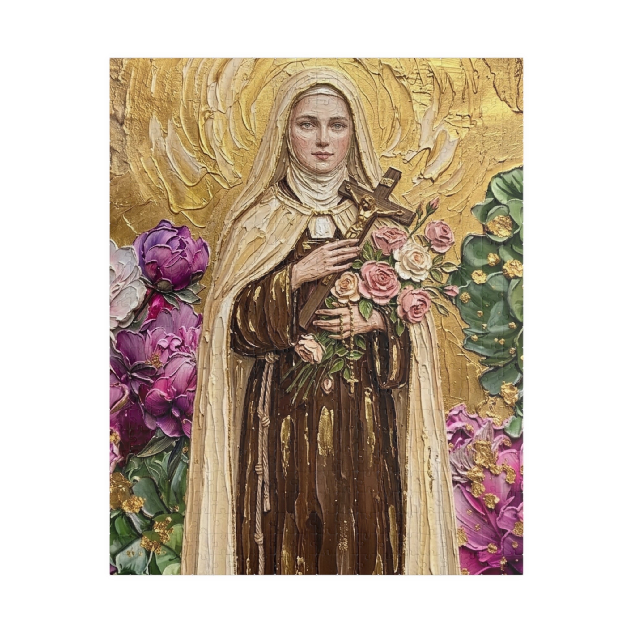 St Therese The Little Flower Puzzle 520-Piece Jigsaw Puzzle | Christian Religious