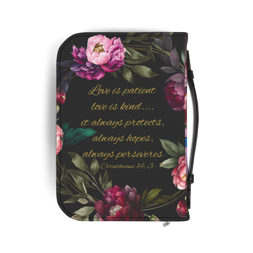 Marian Illustration Bible Cover | Protective Bible Case with Handle | Christian