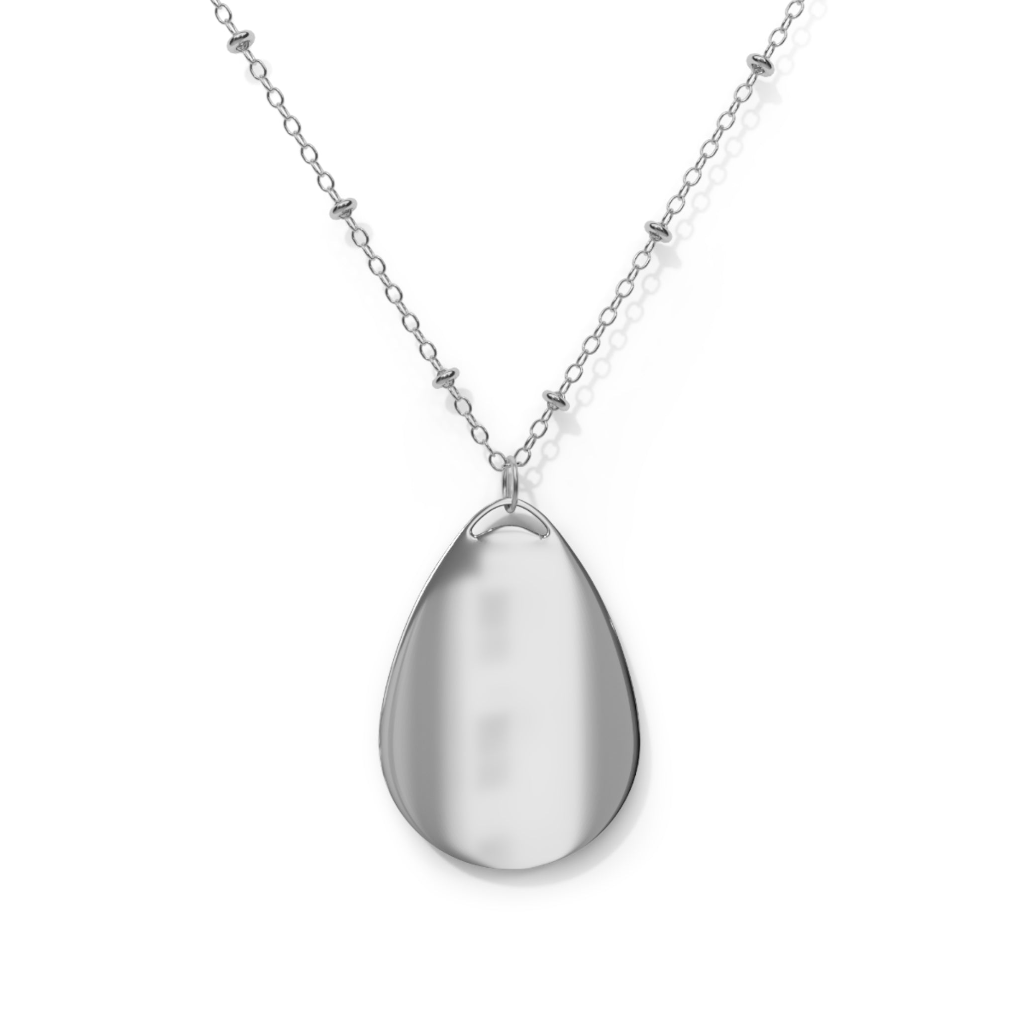 Virgin Mary Pendant Necklace | Religious Miraculous Medal Teardrop Locket