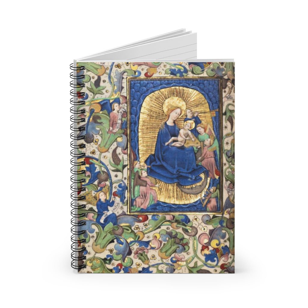Religious Madonna Daily Devotional Journal Spiral Notebook - Ruled